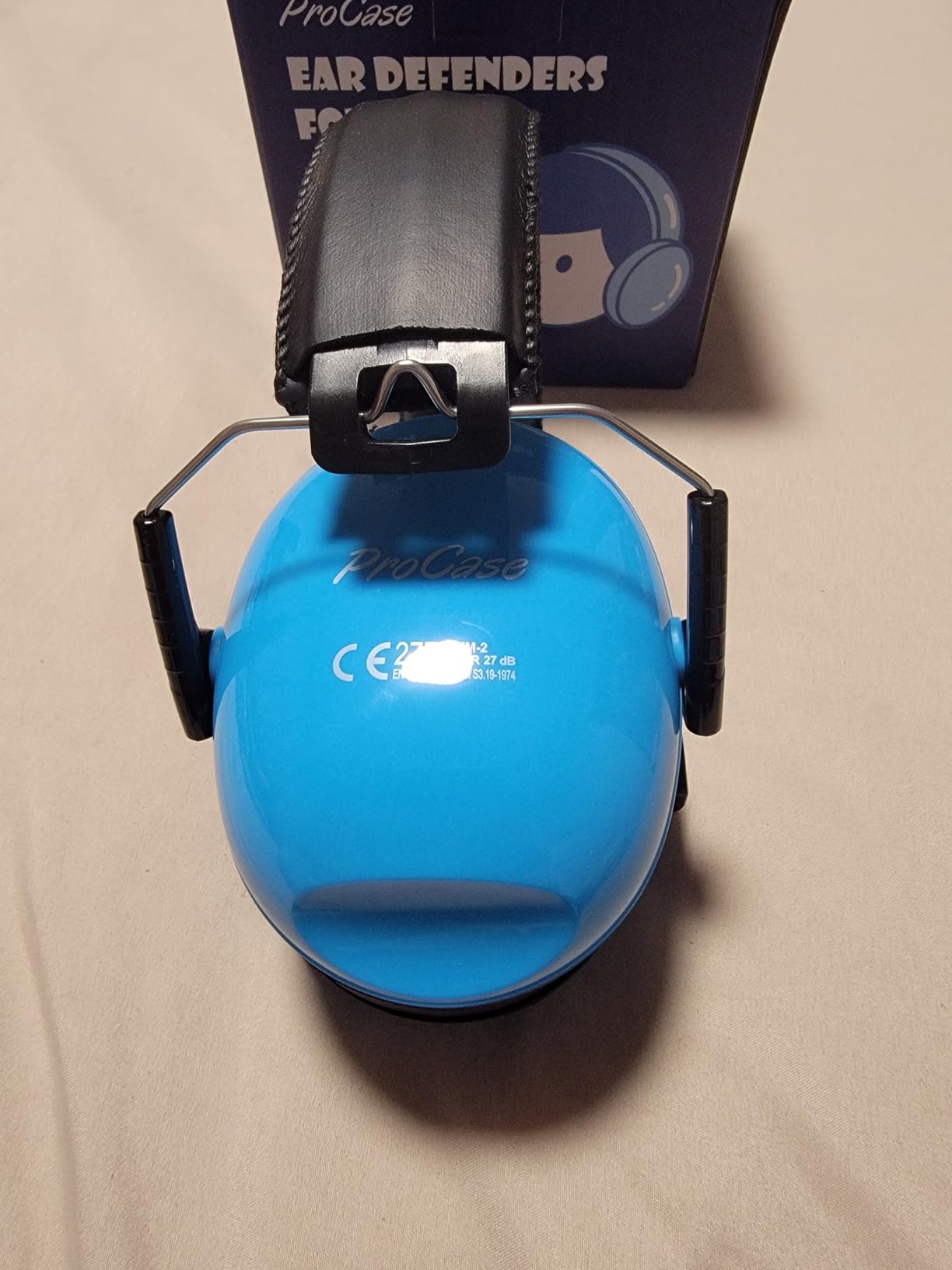 ProCase Noise Cancelling Headphones for Kids Toddler, SNR 27dB Noise Reduction Ear Muffs, Hearing Protection for Monster Jam, Concerts, Fireworks, Shooting, Air Show, Autism Sensory Needs -Blue customer photo 2