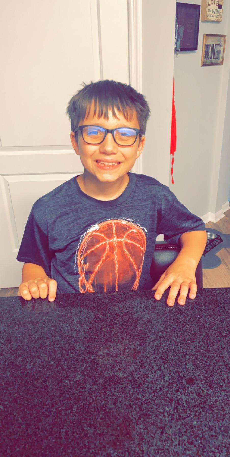 ZENOTTIC Kids Blue Light Blocking Glasses Anti Glare Lens Lightweight Frame Computer Eyeglasses for Boys and Girls customer photo 1
