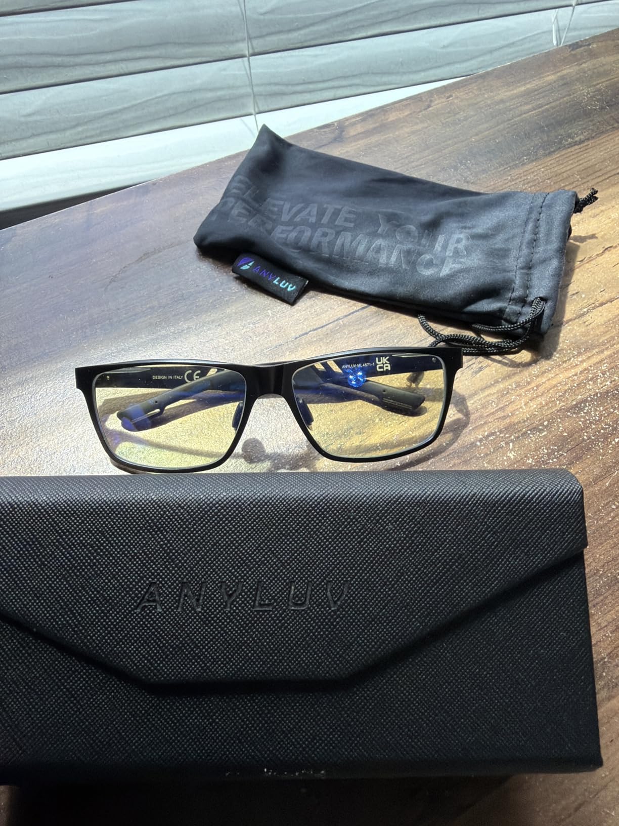 ANYLUV Blue Light Blocking Glasses Men Computer Gaming Glasses Lightweight Al-Mg Metal Anti Eyestrain Eye Protection customer photo 1