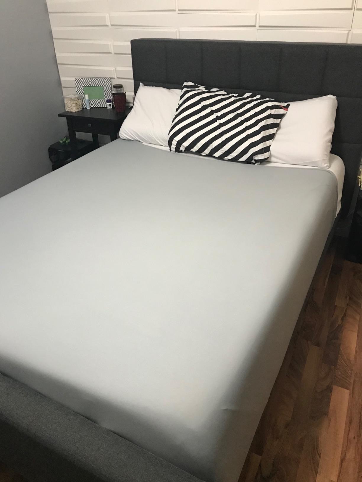 Special Supplies Sensory Bed Sheet for Kids Compression Alternative to Weighted Blankets - Breathable, Stretchy - Cool, Comfortable Sleeping Bedding -Grey (Twin) customer photo 2