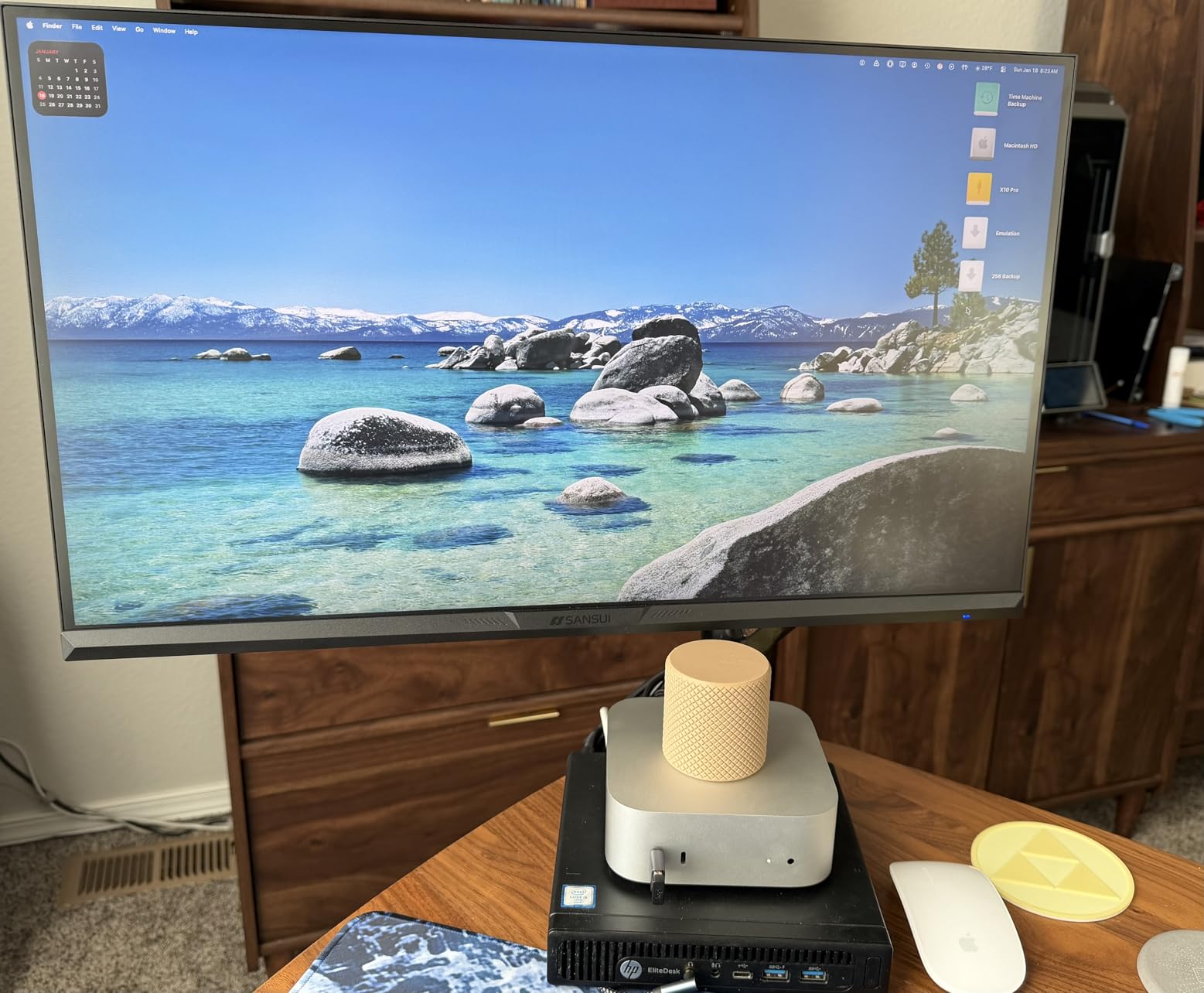 HUANUO FlowLift Single Monitor Mount, 13 to 32 Inch Monitor Arm, Adjustable Monitor Stand, VESA Mount with Clamp and Grommet Base - Fits 4.4 to 19.8lbs LCD Computer Monitors customer photo 1