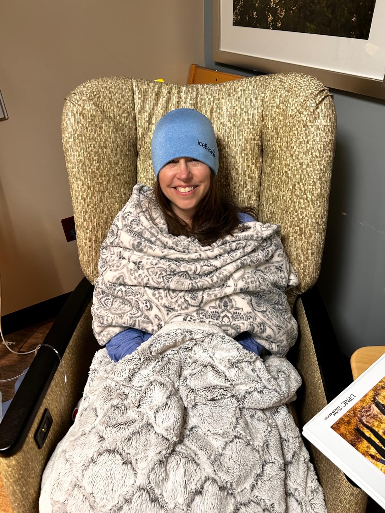 IceBeanie Migraine Relief Cap, As Seen on Shark Tank, Soft & Stretchy Gel Tension Headache Relief Cap, Extended Cooling Hangover Ice Hat, Odorless Head Wrap Ice Pack Wrap, Headache Migraine Mask customer photo 1