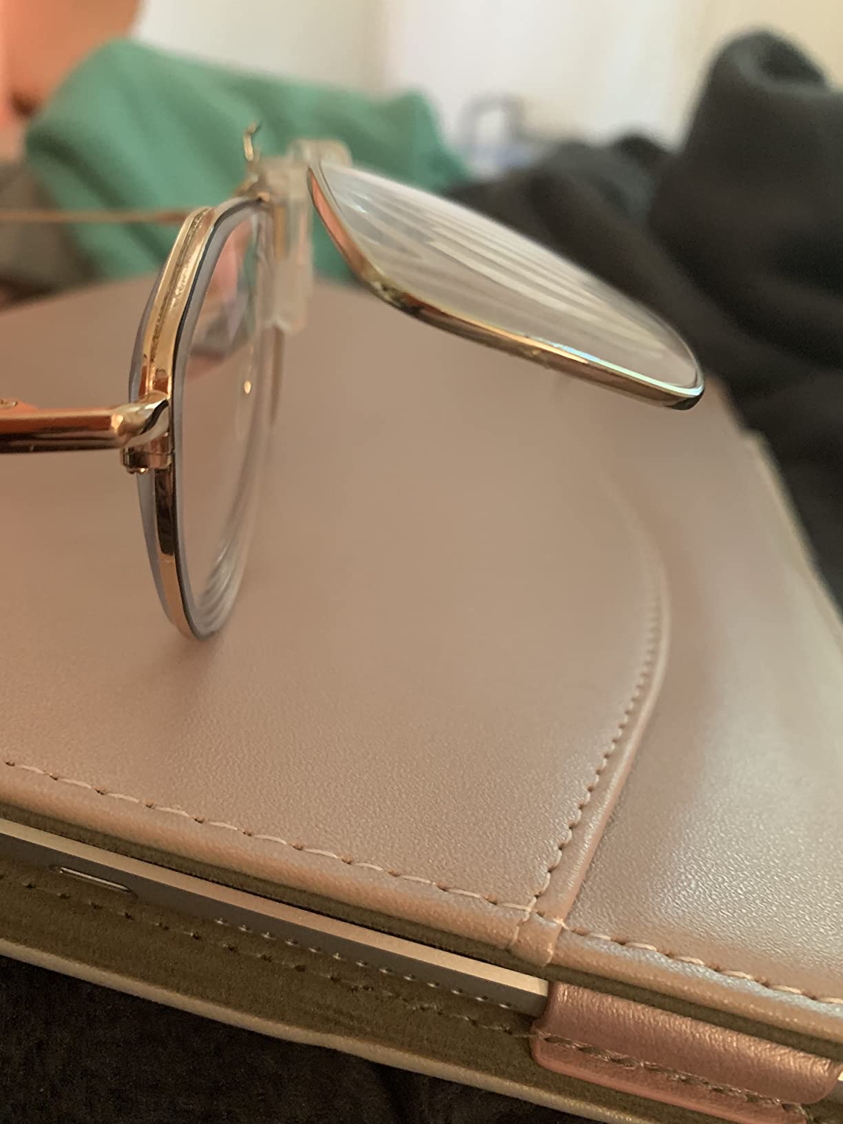 TERAISE Clip On Reading Glasses with Flip Up Function Metal full-Frame Clipped on prescription glasses Designed for myopia Fashion readers for men and women HD lens Portable glasses case(1.5X) customer photo 2