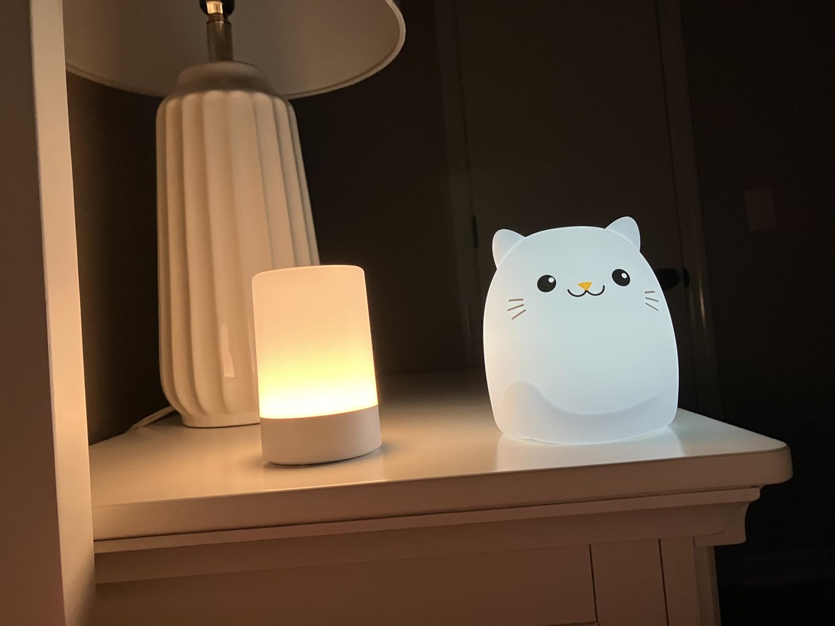 G Keni Nursery Night Light for Baby, Portable LED Touch Night Lamp for Kids and Adult, Breastfeeding, Sleep Aid, USB Rechargeable Nursing Lamp, Bedside Dimmable Warm Night Light, Soft Eye Caring customer photo 1