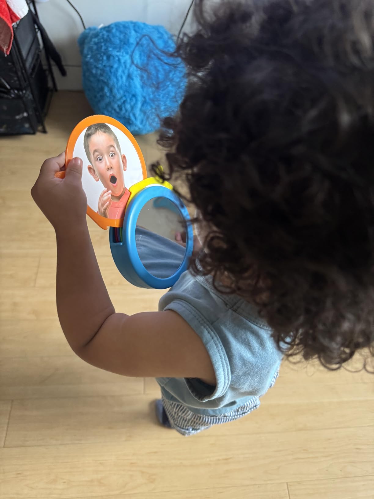 hand2mind See My Feelings Mirror, Play Therapy Toys, Mindfulness for Kids, Emotional Regulation for Kids, Social Emotional Learning Activities, Calm Down Corner Supplies, Calming Corner (Set of 1) customer photo 2