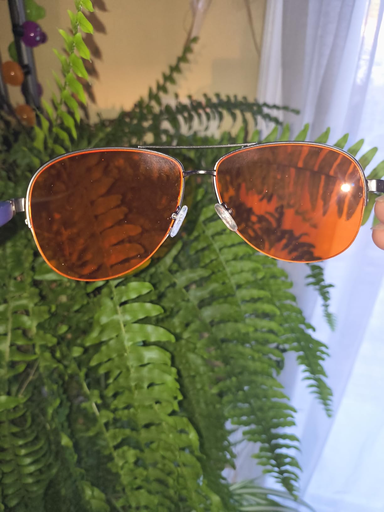 Blue Light Blocking Glasses Amber Lenses - For Better Sleep, Gaming, Eye Strain Blocker, Computer, Sunglasses customer photo 2