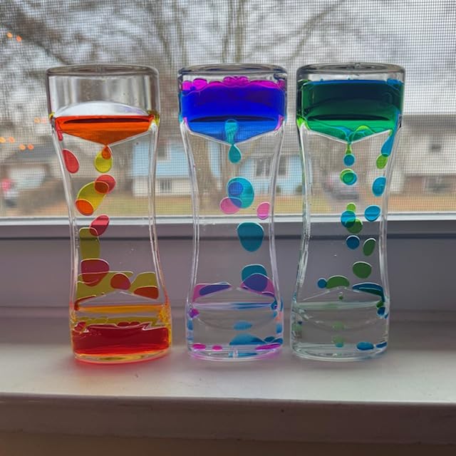CAILINK Liquid Motion Bubbler - 3 Pack Kids and Adults Sensory Toys - Water Timers Fidget Toys Sensory Play - Colorful Hourglass for Home Office Desk Decor customer photo 1