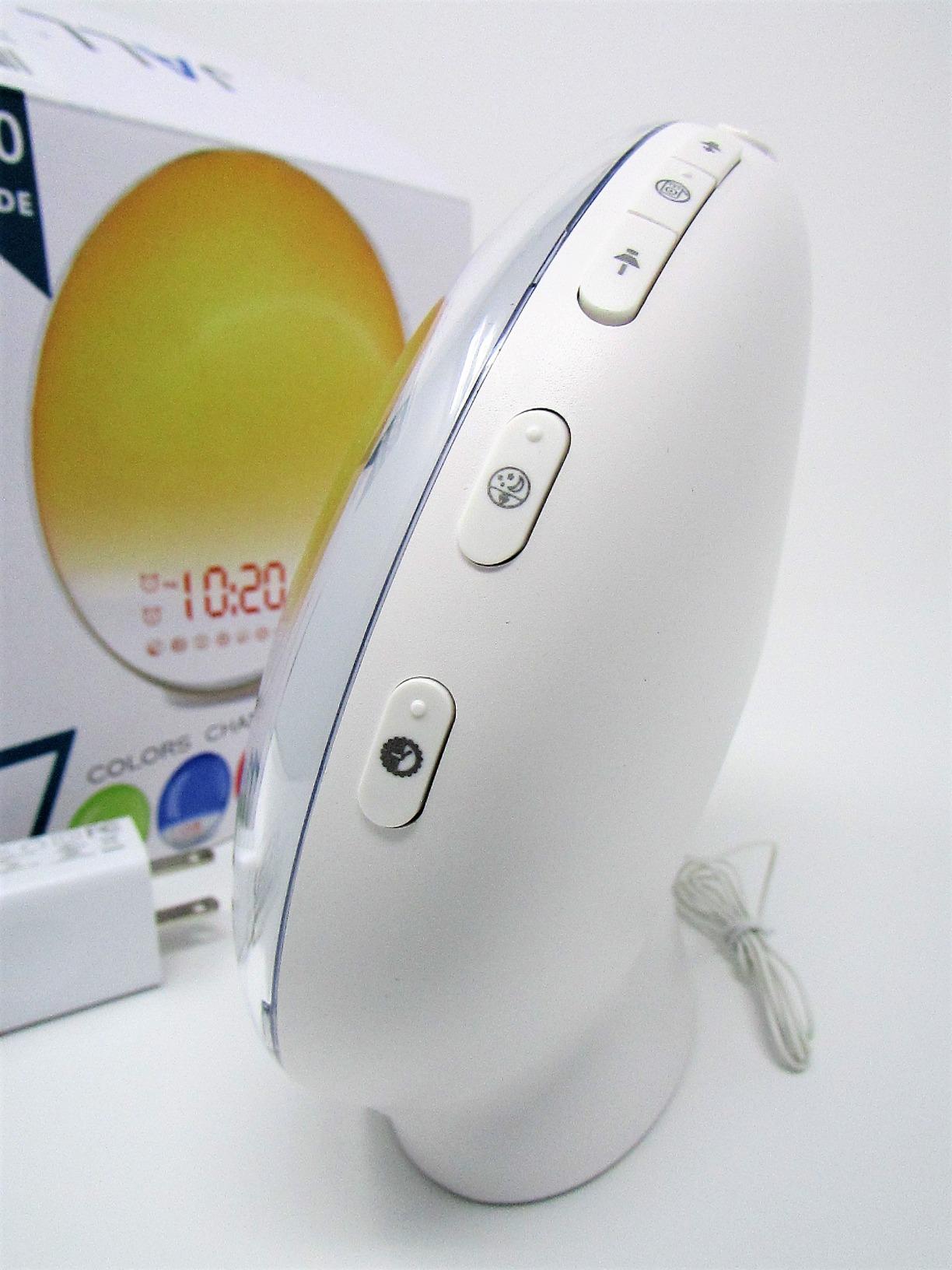 JALL Full-Screen Wake Up Light Sunrise Alarm Clocks for Bedrooms, White Noise Machine for Heavy Sleepers & Kids, 25 Natural Sounds, Dual Alarms, FM Radio, 17 Dimmable Colors, Bluetooth Speaker customer photo 2