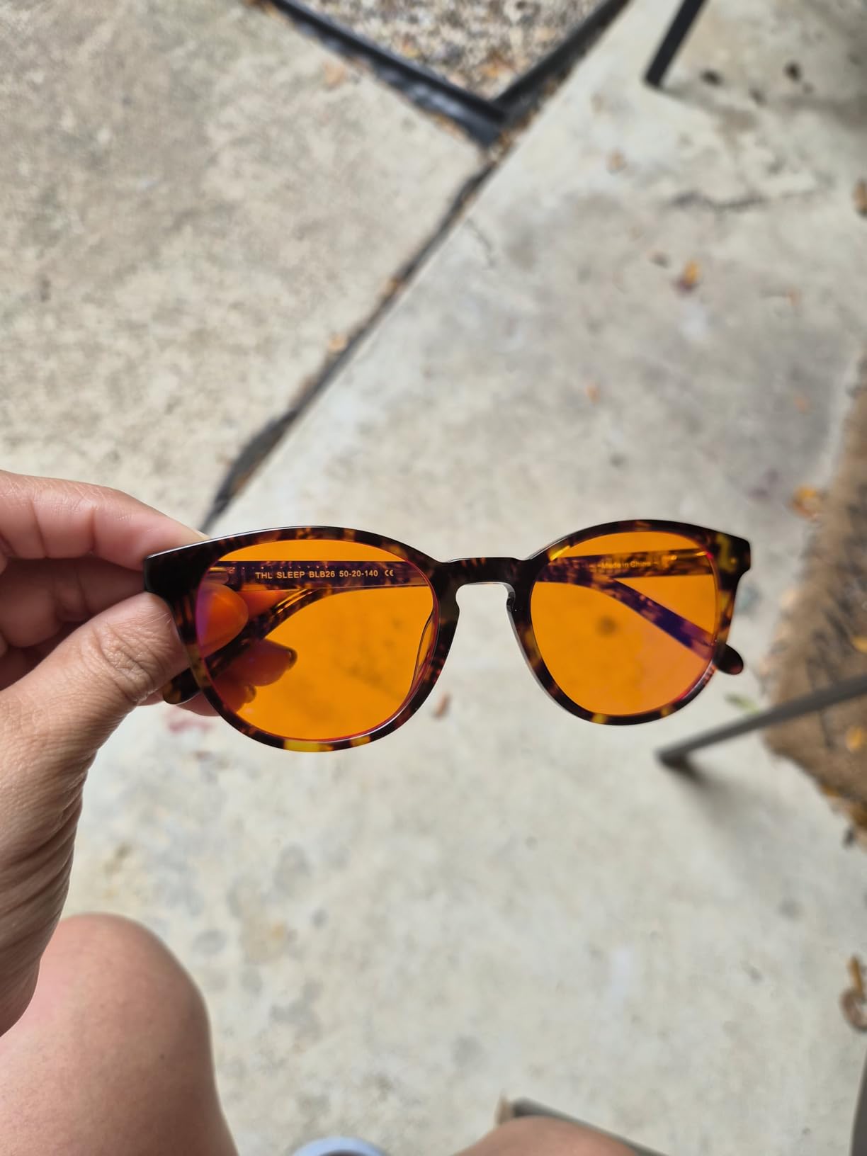 Orange Blue Light Blocking Glasses for Better Sleep - 99.5% Premium Acetate Migraine Glasses for Women & Men customer photo 1