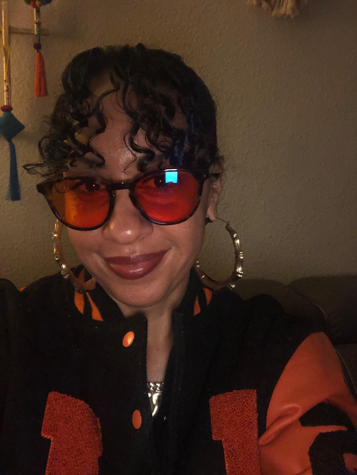 Orange Blue Light Blocking Glasses for Better Sleep - 99.5% Premium Acetate Migraine Glasses for Women & Men customer photo 2