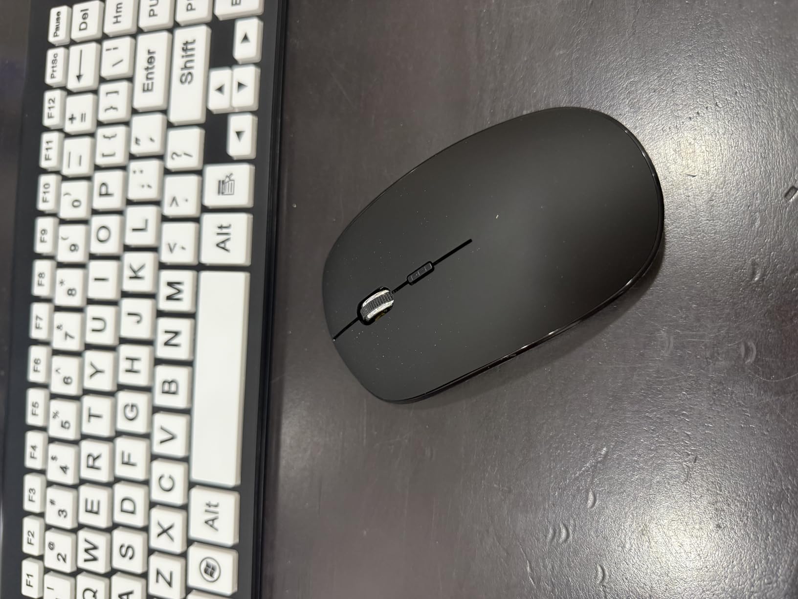 Full Size Large Print 2.4G Wireless Keyboard and Mouse with Oversized Print for Visually Impaired Low Vision Individuals (Black) customer photo 2