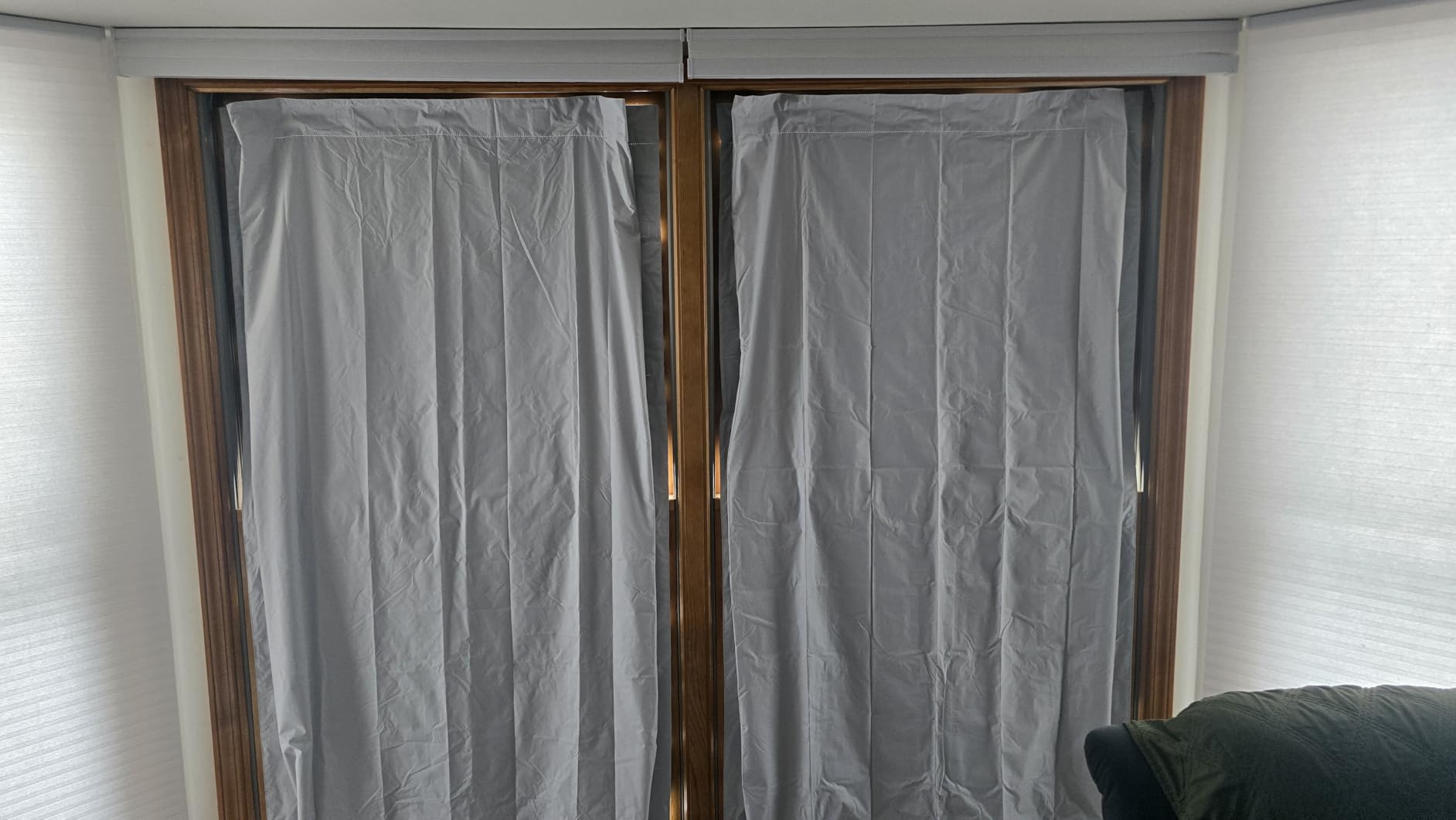 Amazon Basics Portable Blackout Curtain Shade with Suction Cups for Window, Noise Reducing, Energy Saving, 50
