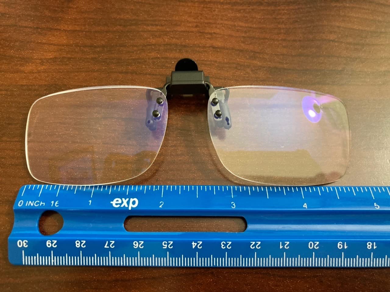 Reading Glasses Clip On Flip Up Magnifying Reading Glasses Magnifiers Lenses Readers Unisex (2.0 x) customer photo 1