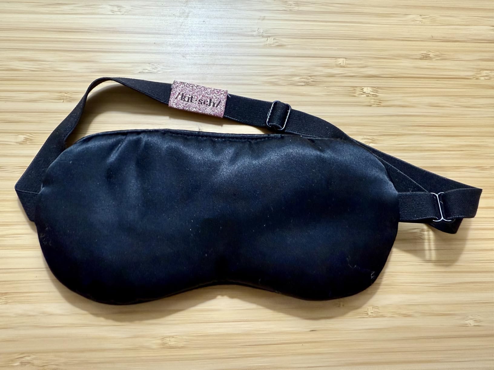 Kitsch Weighted Satin Sleep Mask - Weighted Eye Masks for Sleep and Travel - Lavender Ultra-Soft Sleeping Eye Mask for Women and Men - Light Blocking, Adjustable Strap, (4.1oz/116g) customer photo 2