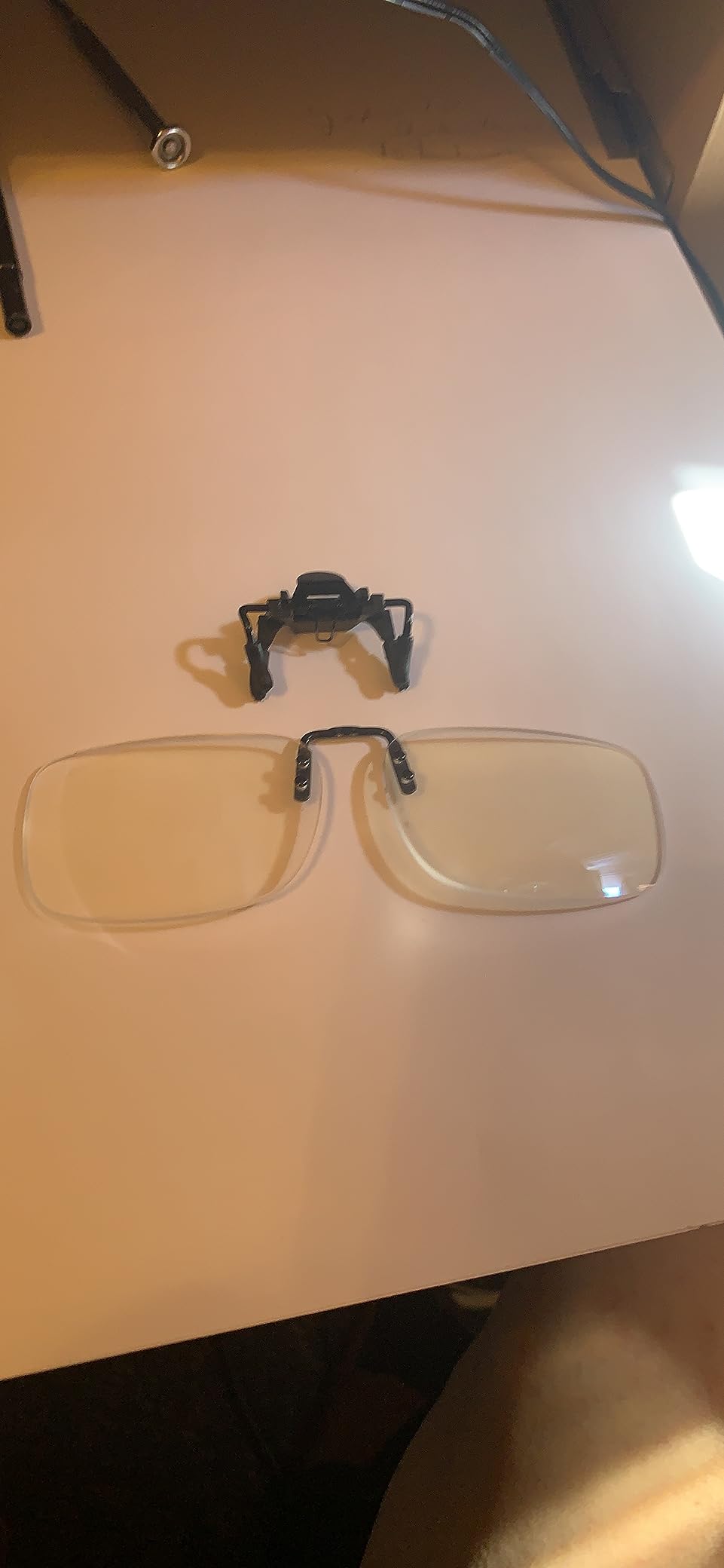 Reading Glasses Clip On and Flip Up Blue Light Blocking Magnifying Glasses Magnifiers Lenses Readers for Unisex (Transparent, 2.5) customer photo 2