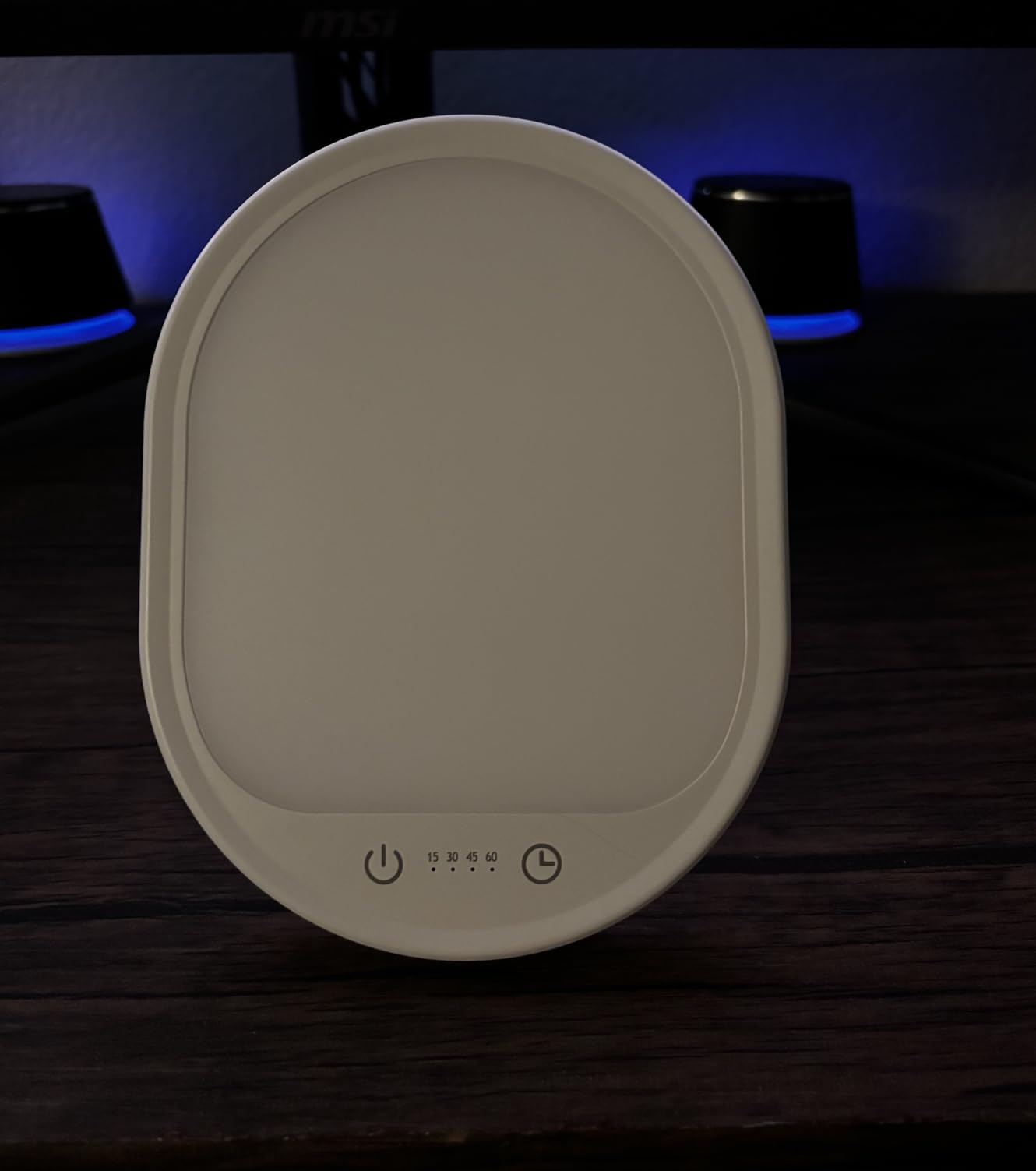 UV-Free 10000 Lux Daylight Lamp - Touch Control with 3 Brightness Levels & 4 Timer Functions, Large Surface & Rotatable Stand for Home/Office customer photo 1