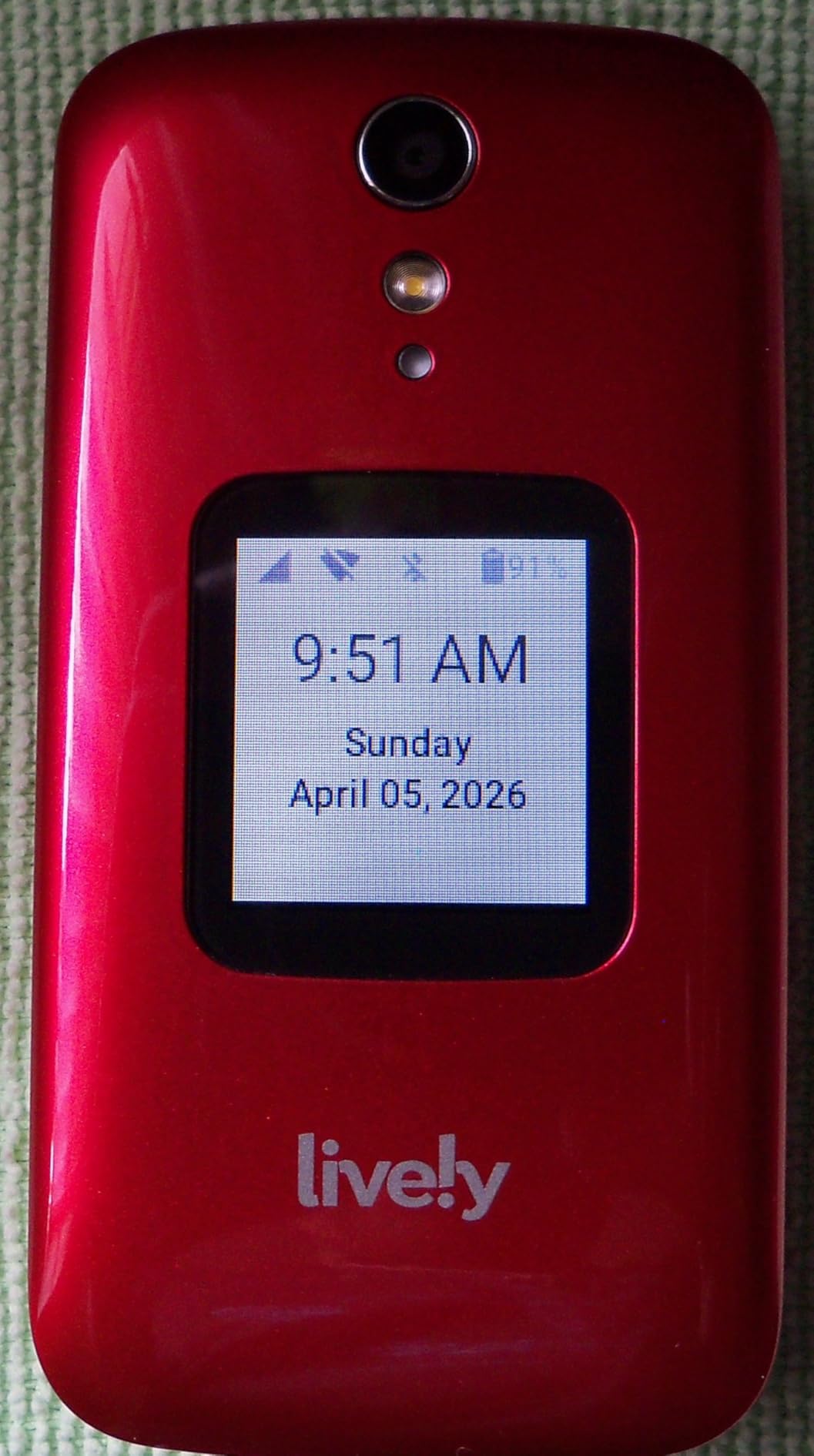 LIVELY Jitterbug Flip Cell Phone for Seniors, Flip2, Red | Simple Flip Phone for Seniors with No SIM Needed, Requires an Activated Phone Plan, Not Compatible with Other Carriers customer photo 2