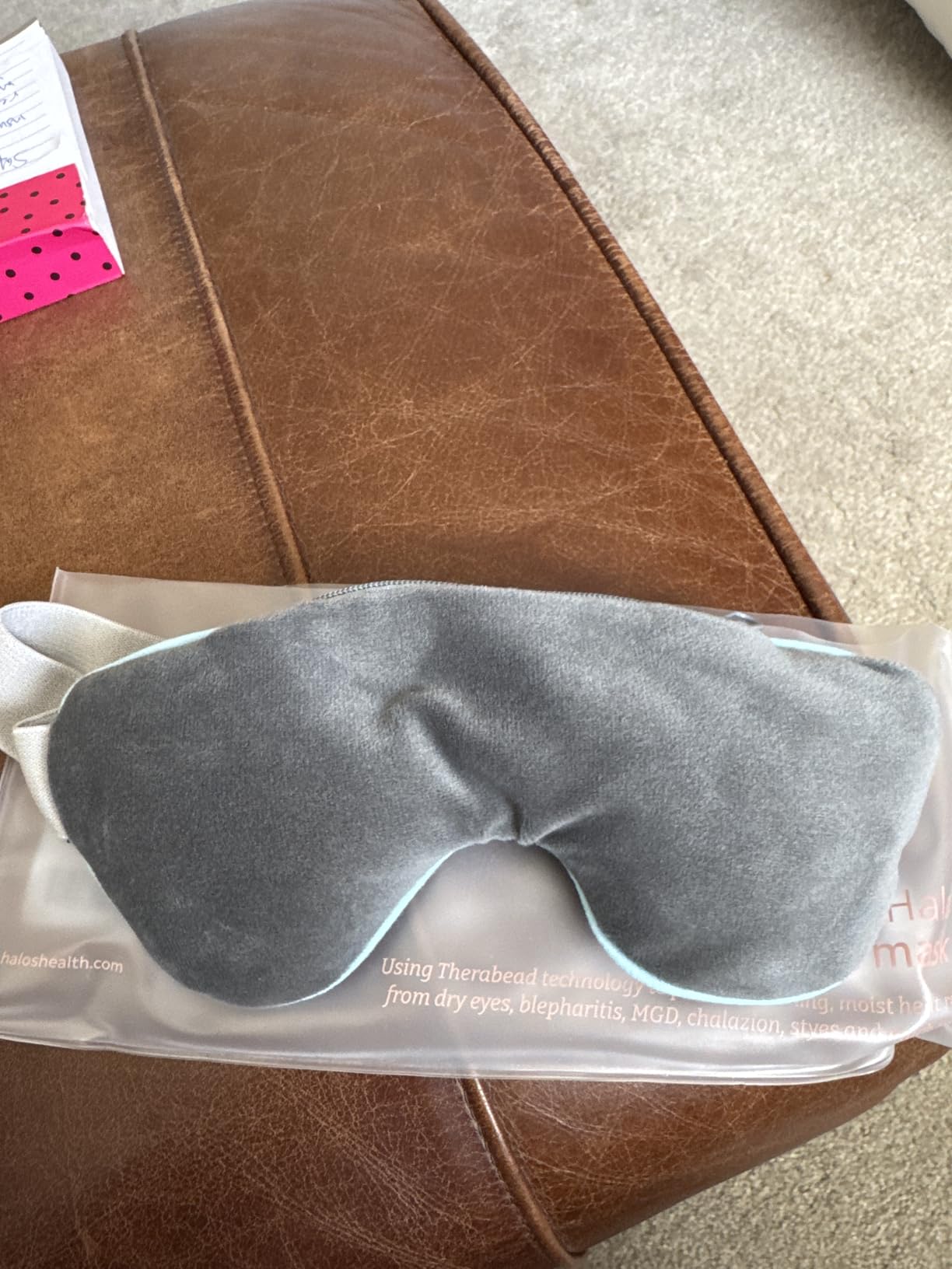 MyHalos Heated Eye Mask for Dry Eyes - Steam Warm Compress for Eyes - Remove Styes, Chalazion Therapy Warming and Heating Pad Hot Compress - Moist Heat Mask for Blepharitis & MGD - FSA|HSA Eligible customer photo 2
