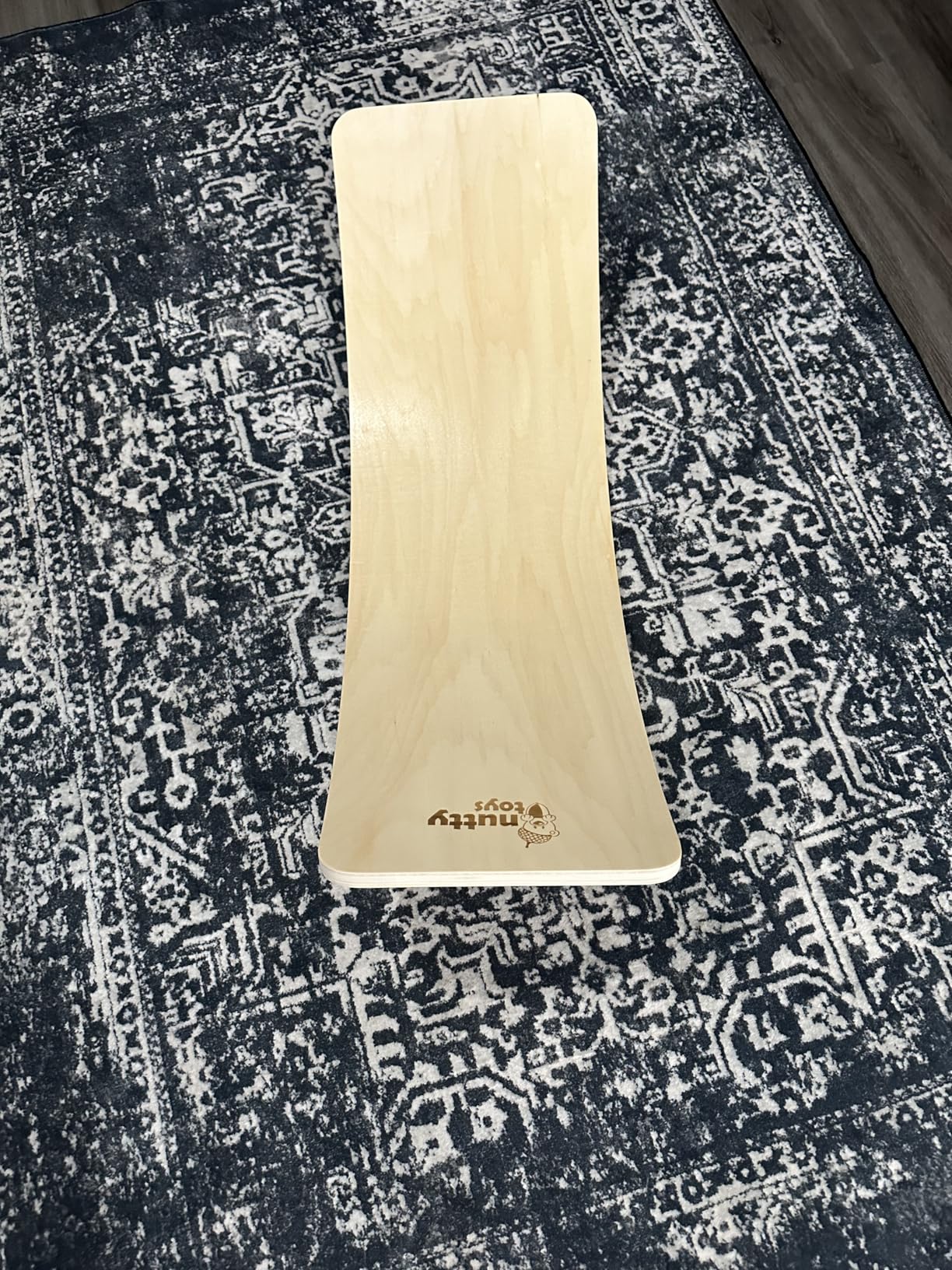 NUTTY TOYS Montessori Wooden Wobble Board for Kids & Adults -100% Natural Wood Balance Board, Waldorf Toddler Balancing Toy, Unique Boy Girl Open Ended Toy Best Valentines Day & Easter Gifts Idea 2026 customer photo 2