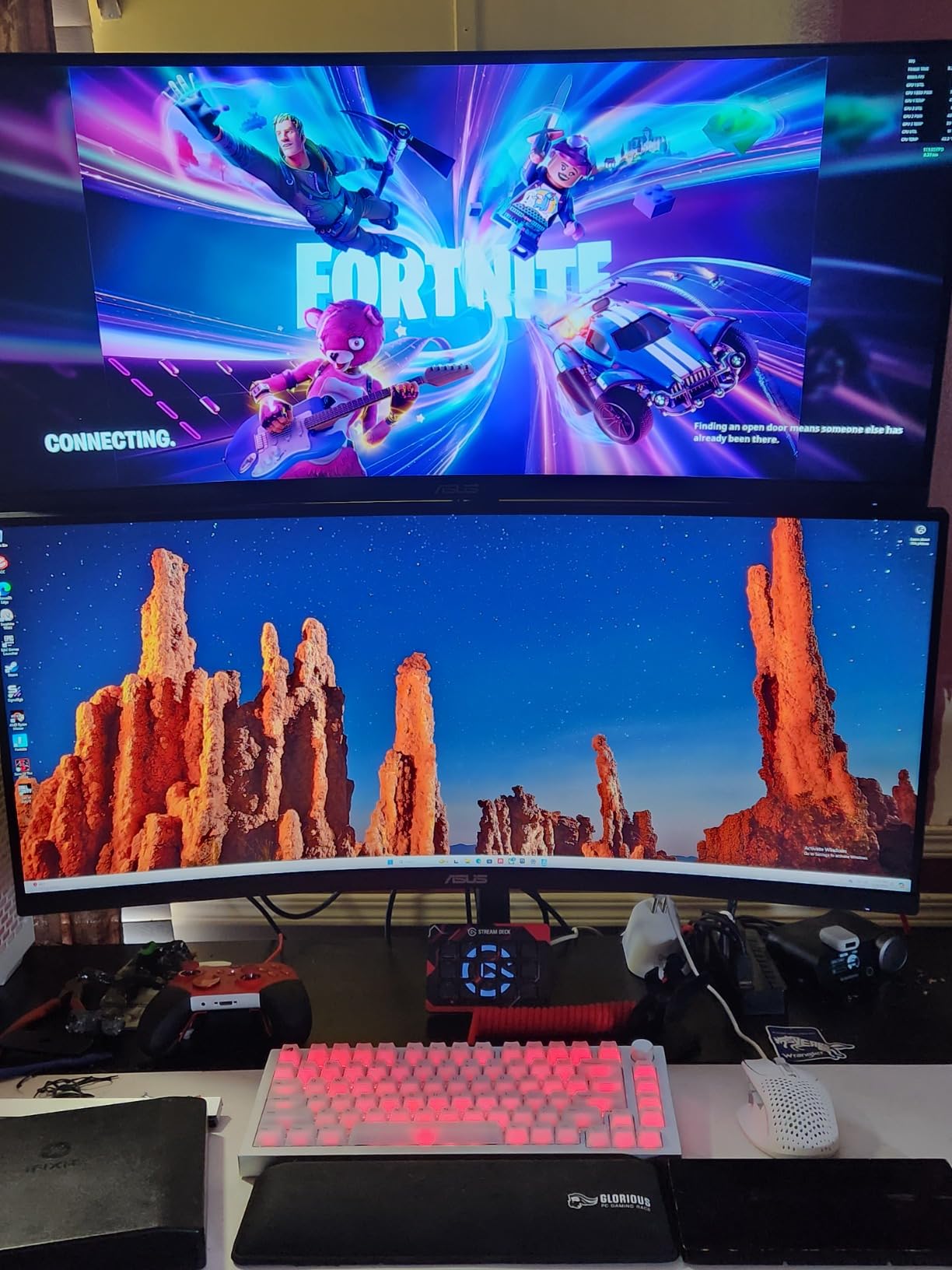 ASUS VG34VQL1B TUF 34 Inch Curved Gaming Monitor - WQHD (3440x1440), 165Hz, 1ms, Extreme Low Motion Blur, FreeSync Premium, Eye Care, Height Adjustable, DisplayHDR 400, DisplayPort, HDMI, USB customer photo 1