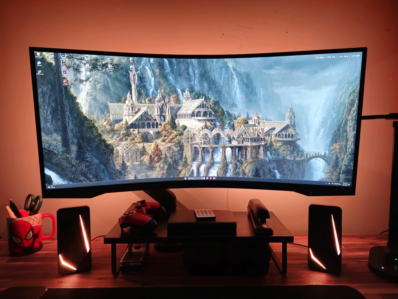 Samsung 34' Odyssey G5 Ultra-Wide Gaming Monitor with 1000R Curved Screen | 165Hz, 1ms, FreeSync Premium, Large Display, Eye Comfort, Multiple Ports, WQHD (LC34G55TWWNXZA) customer photo 1