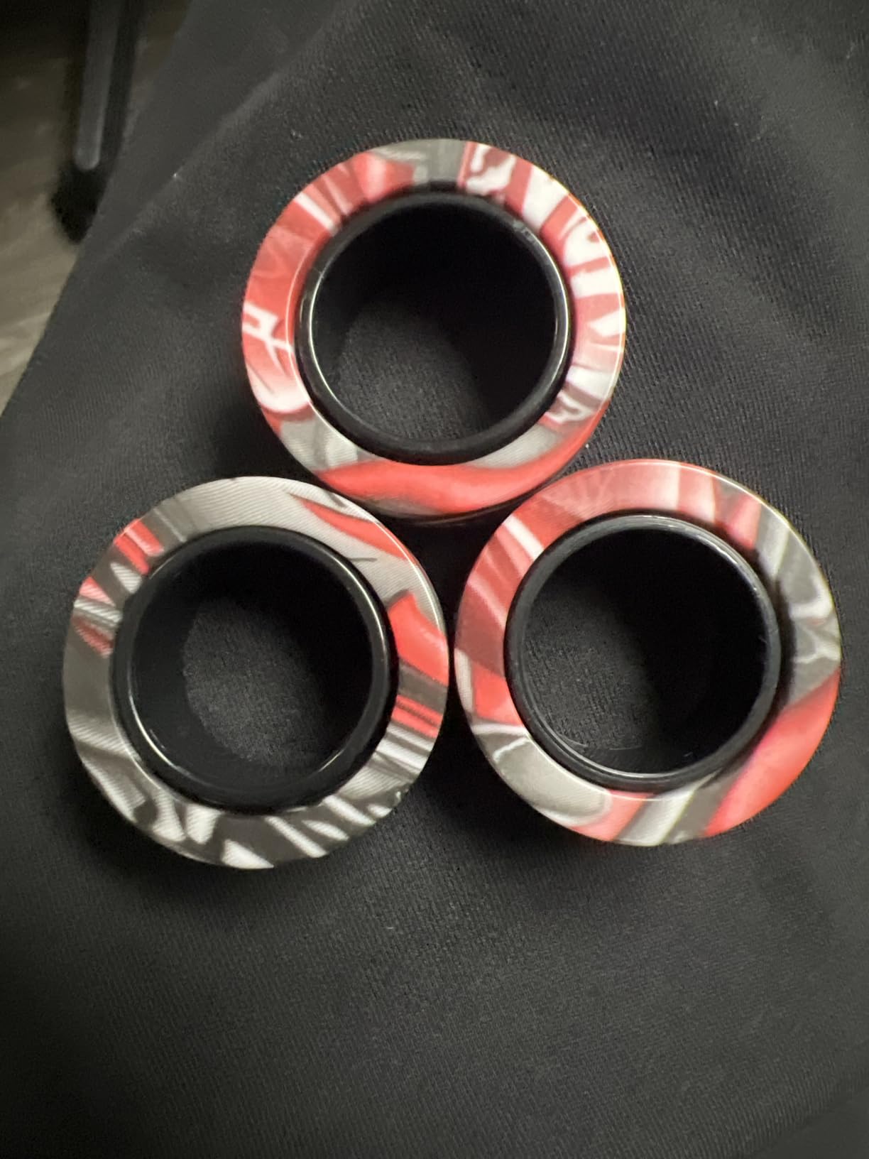 Magnetic Rings Fidget Toy Set, Idea ADHD Fidget Toys, Adult Fidget Magnets Spinner Rings for Anxiety Relief Therapy, Fidget Pack Great Gift for Adults Teens Kids customer photo 1