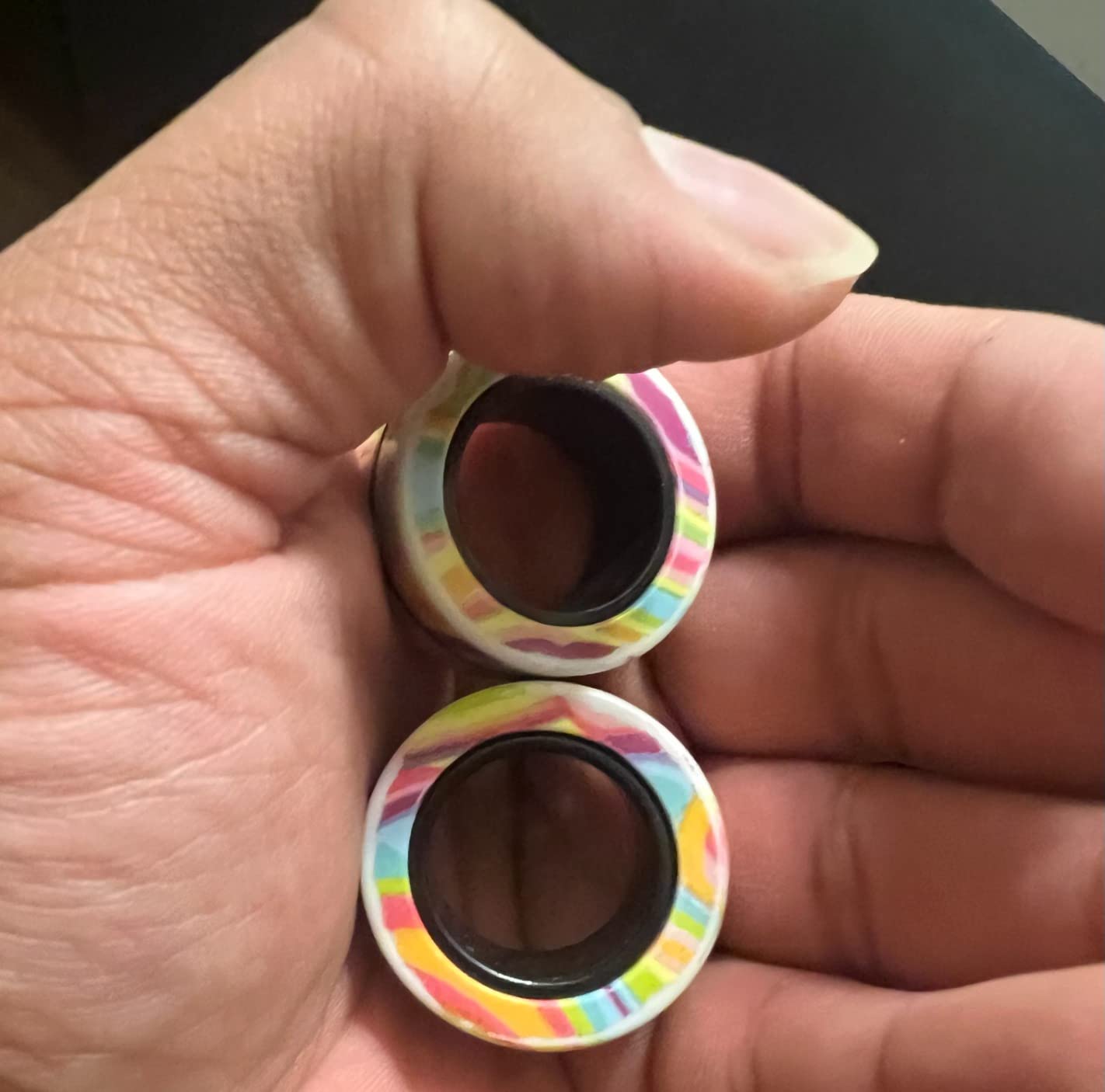 Magnetic Rings Fidget Toy Set, Idea ADHD Fidget Toys, Adult Fidget Magnets Spinner Rings for Anxiety Relief Therapy, Fidget Pack Great Gift for Adults Teens Kids customer photo 2