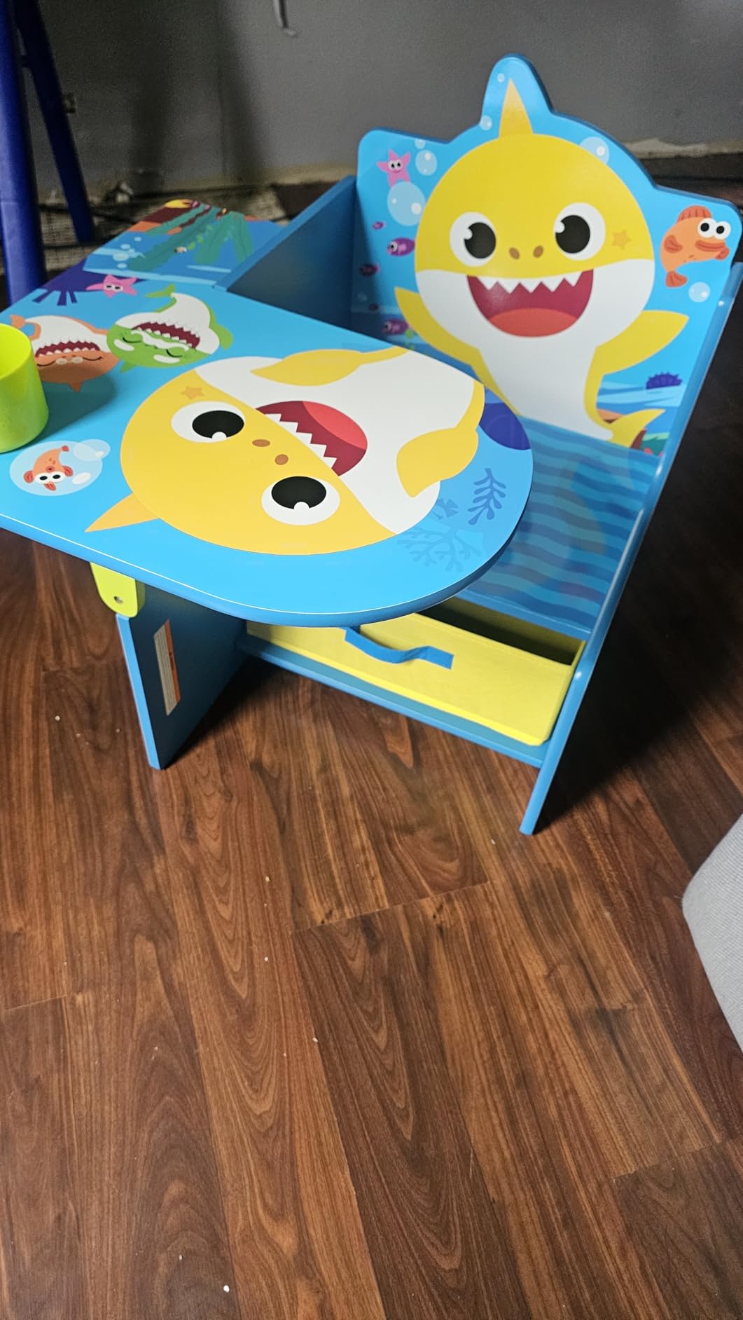 Delta Children Space Adventures Chair Desk with Storage Bin - Ideal for Arts & Crafts, Snack Time, Homeschooling, Homework & More - Greenguard Gold Certified, Blue customer photo 1