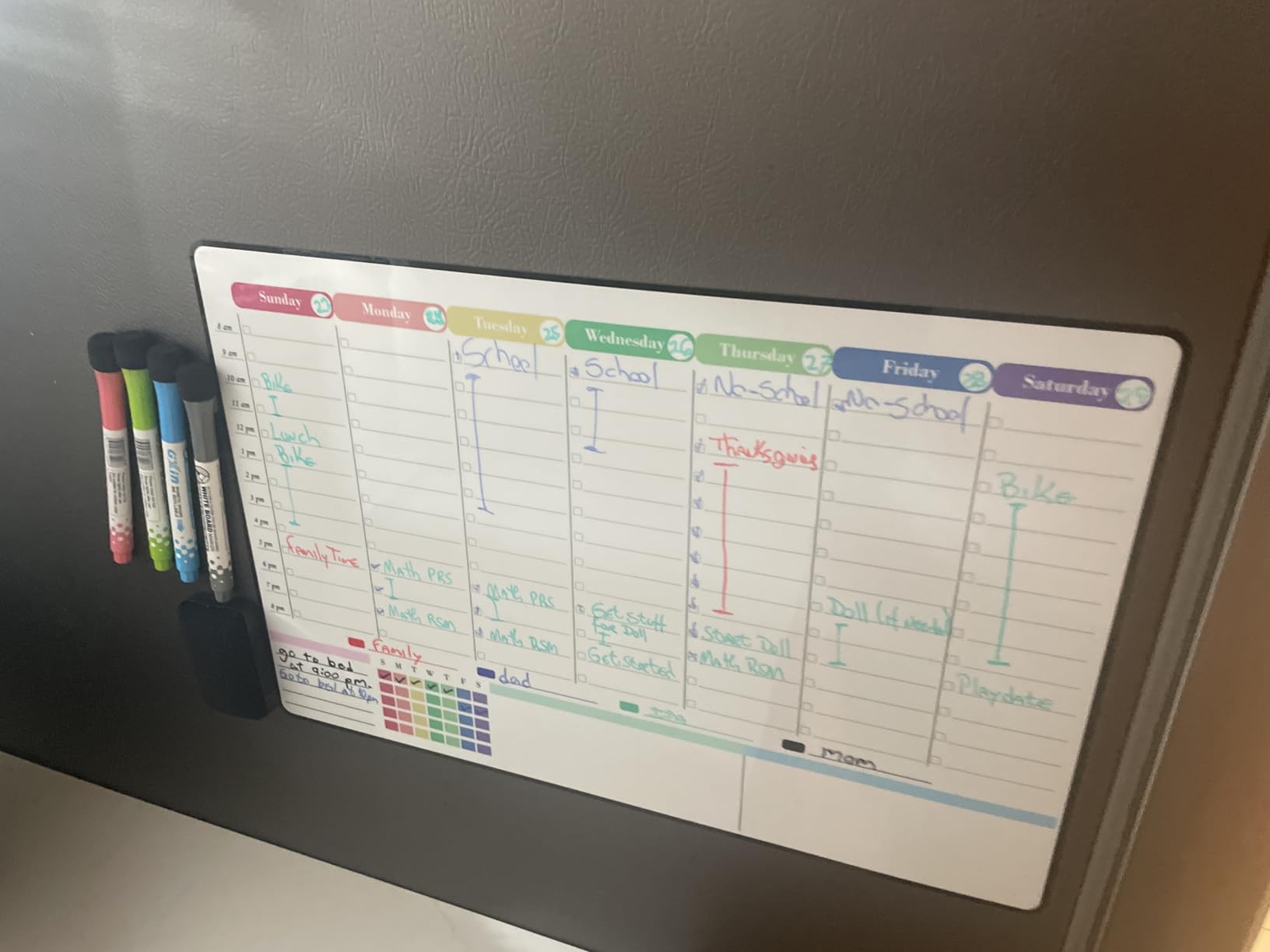 POPRUN Magnetic Fridge Calendar, 16.9