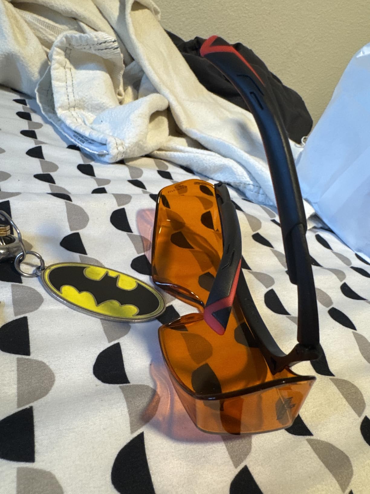NoCry Blue Light Blocking Safety Glasses Over Eyeglasses with 100% UV Protection - ANSI Z87.1 Certified customer photo 1