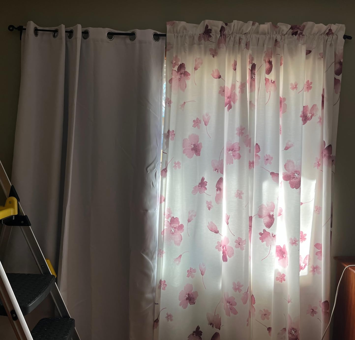 BGment White Blackout Curtains 63 Inch Long - Black Out Curtains for Bedroom Thermal Insulated Curtains for Summer Grommet Total Room Darkening Window Drapes, 2 Panels, 42 x 63 Inch customer photo 1