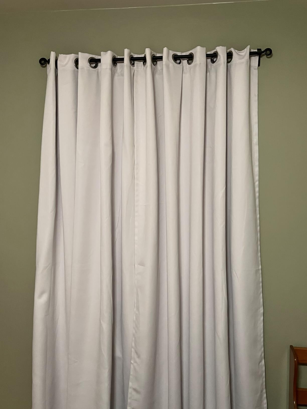 BGment White Blackout Curtains 63 Inch Long - Black Out Curtains for Bedroom Thermal Insulated Curtains for Summer Grommet Total Room Darkening Window Drapes, 2 Panels, 42 x 63 Inch customer photo 2