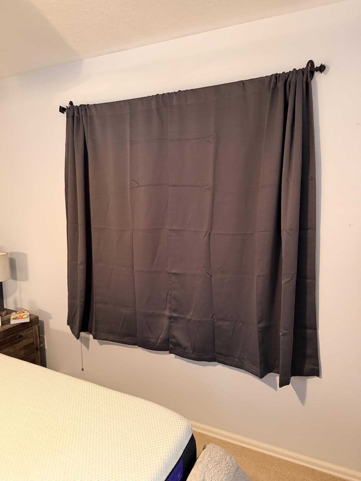 BGment White Blackout Curtains for Bedroom 63 Inch Long - Thermal Insulated Black Out Curtains Room Darkening Soundproof Rod Pocket Window Curtains for Living Room, Each Drape Panel 52 Inch Wide customer photo 2