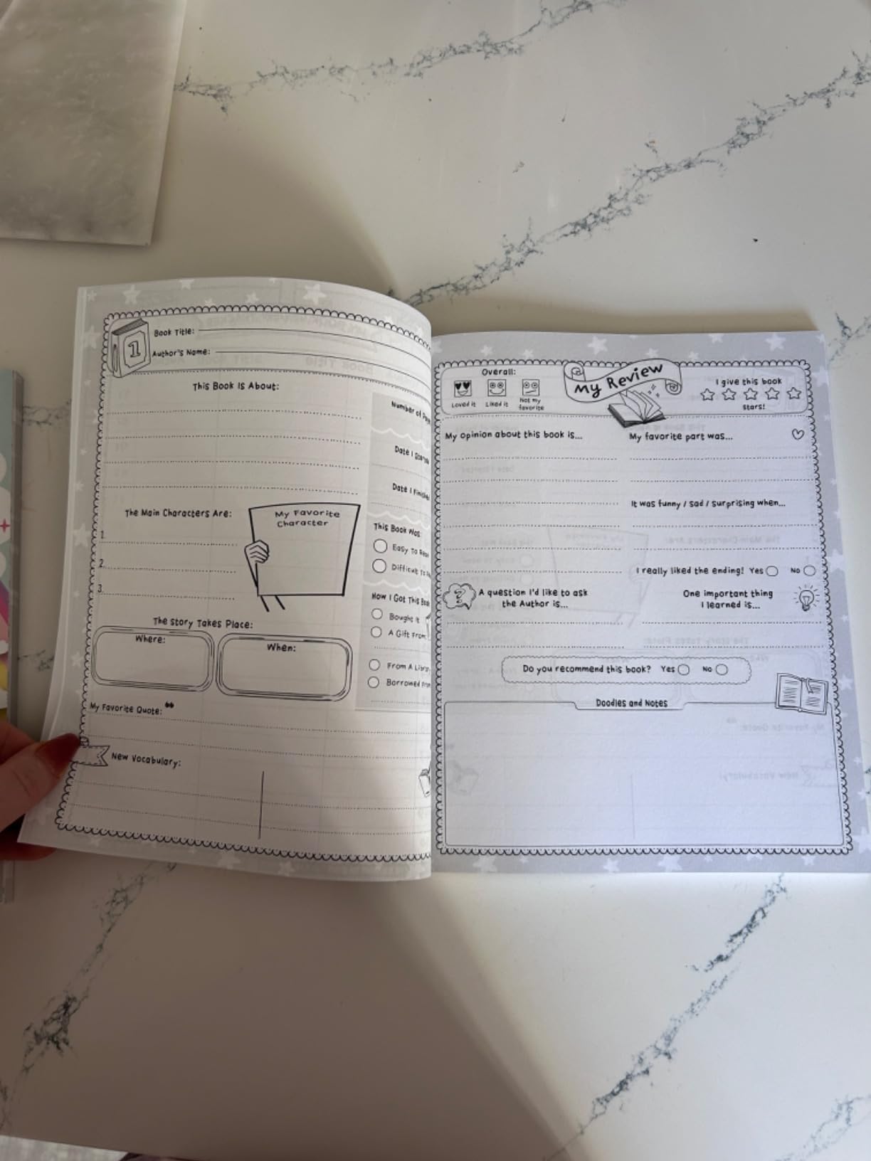 Reading Log: A Book Review Journal For Kids - With Interactive Writing Prompts - Ages 7-12 customer photo 2