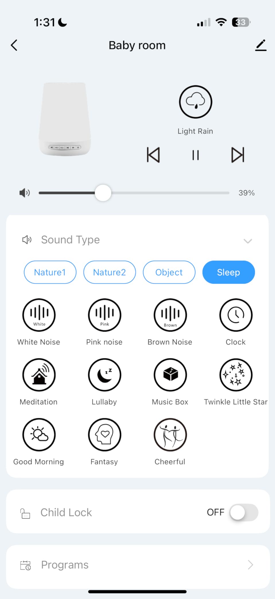 Baby Sound Machine, Momcozy White Noise Machine customer photo 2