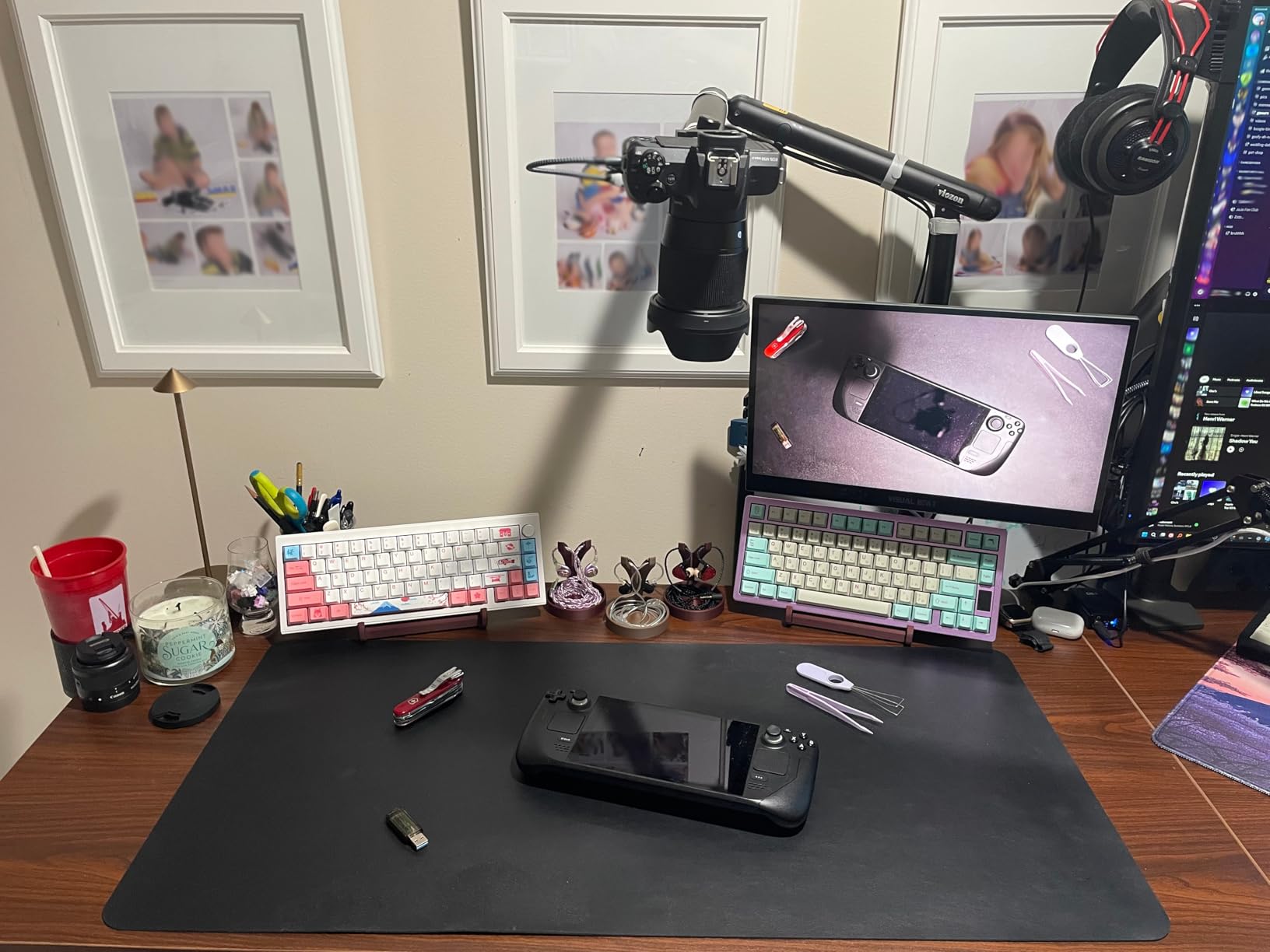 VIVO Corner Standing Desk, 63 x 55 inch Reversible L-Shaped Workstation, Electric Height Adjustment, Home, Office, and Reception Rooms, Black Table Top Black Frame, DESK-E3CTB customer photo 2
