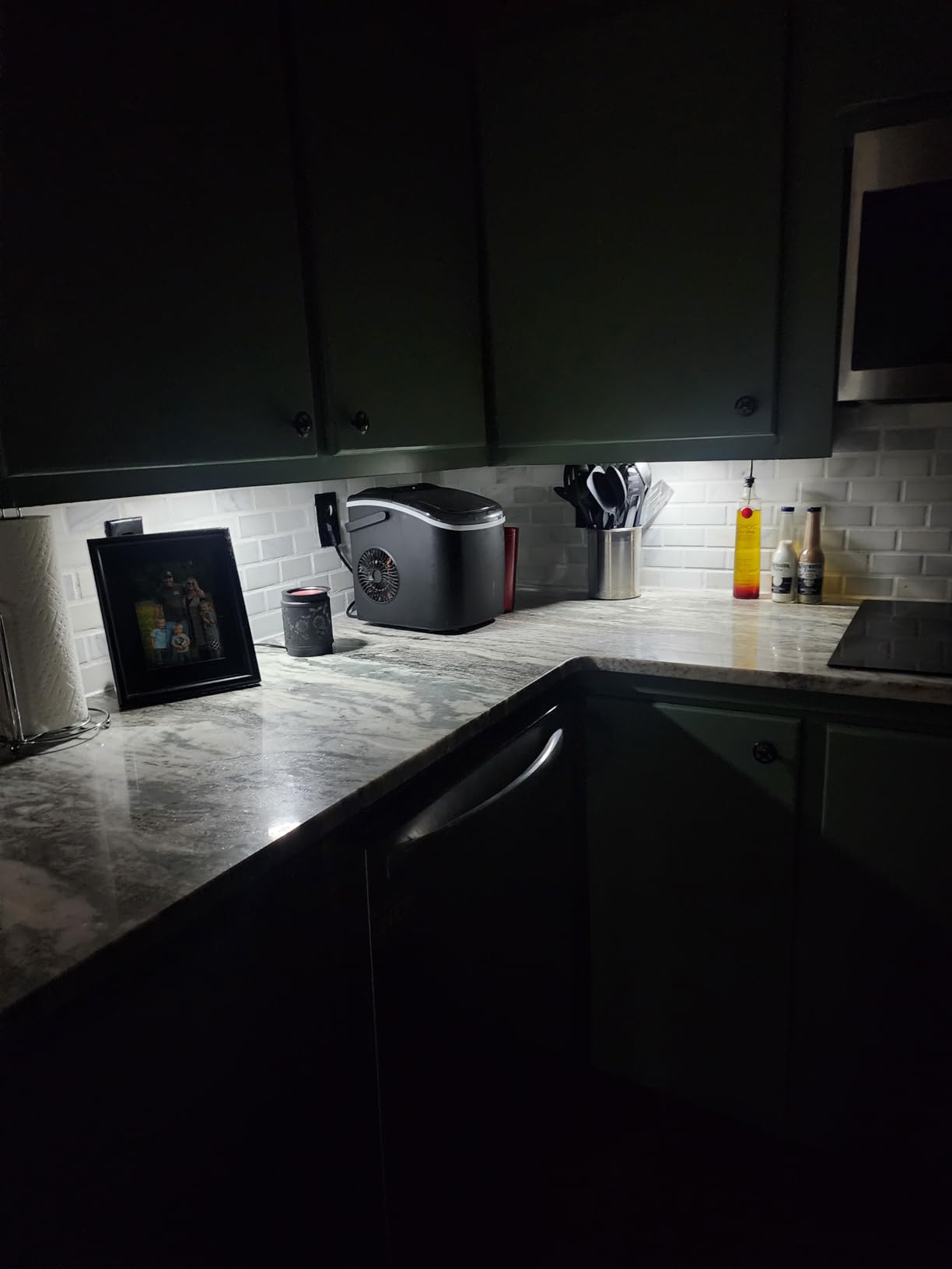 BLS Motion Sensor Light Indoor, LED Night Light Closet Lights, Under Cabinet Battery Powered Ceiling Lights, AA Battery Operated Stick on Wireless Puck Lights for Wall, Step, Stair, Dimmable (3 Pack) customer photo 1
