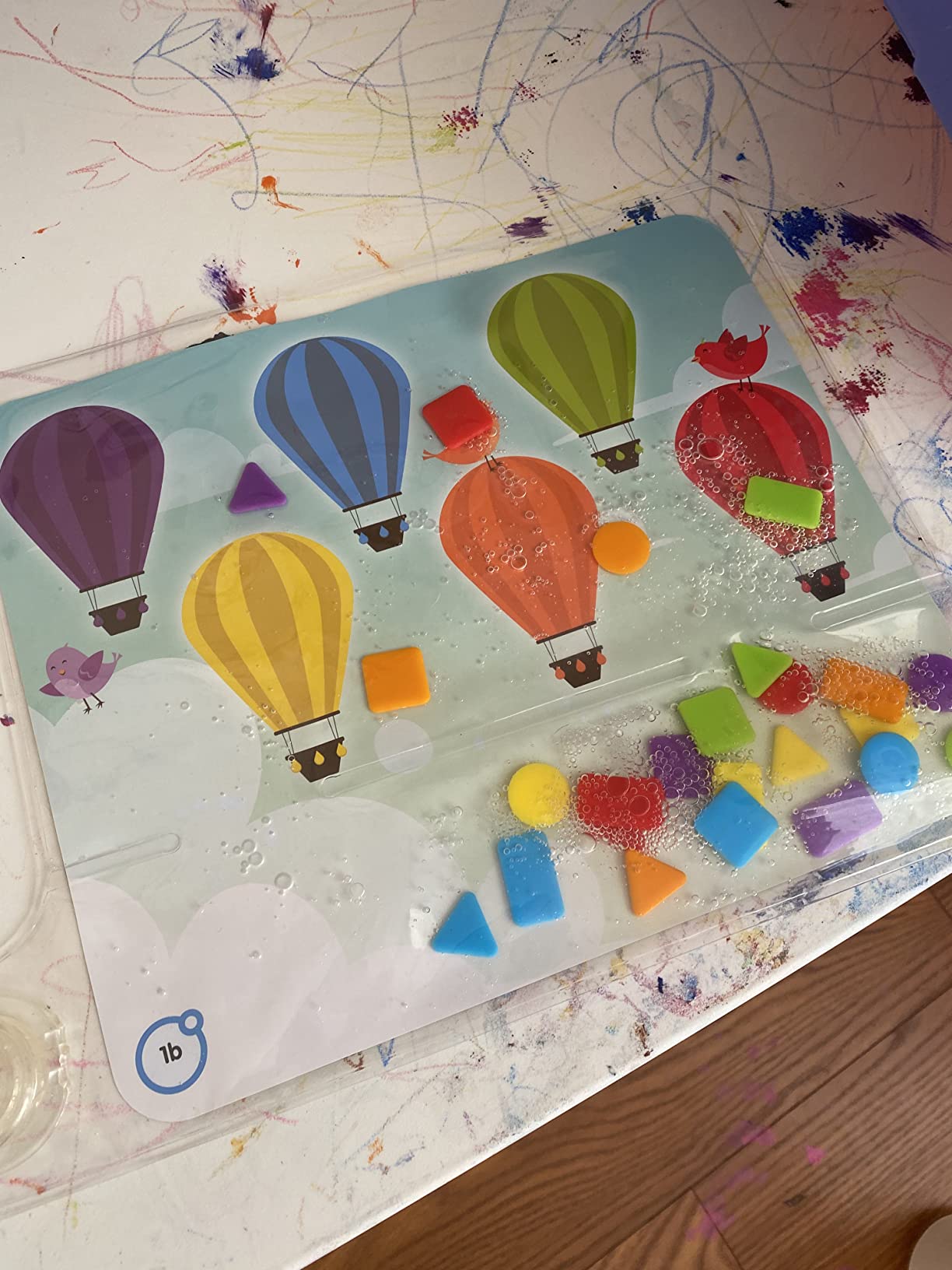 hand2mind Colors and Shapes Sensory Pad, Fine Motor Skills Toys for 3 Year Old, Sensory Toys for Sensory Play, Occupational Therapy Toys, Calming Toys for Kids, Shape Sorting Toy, Calm Down Corner customer photo 2
