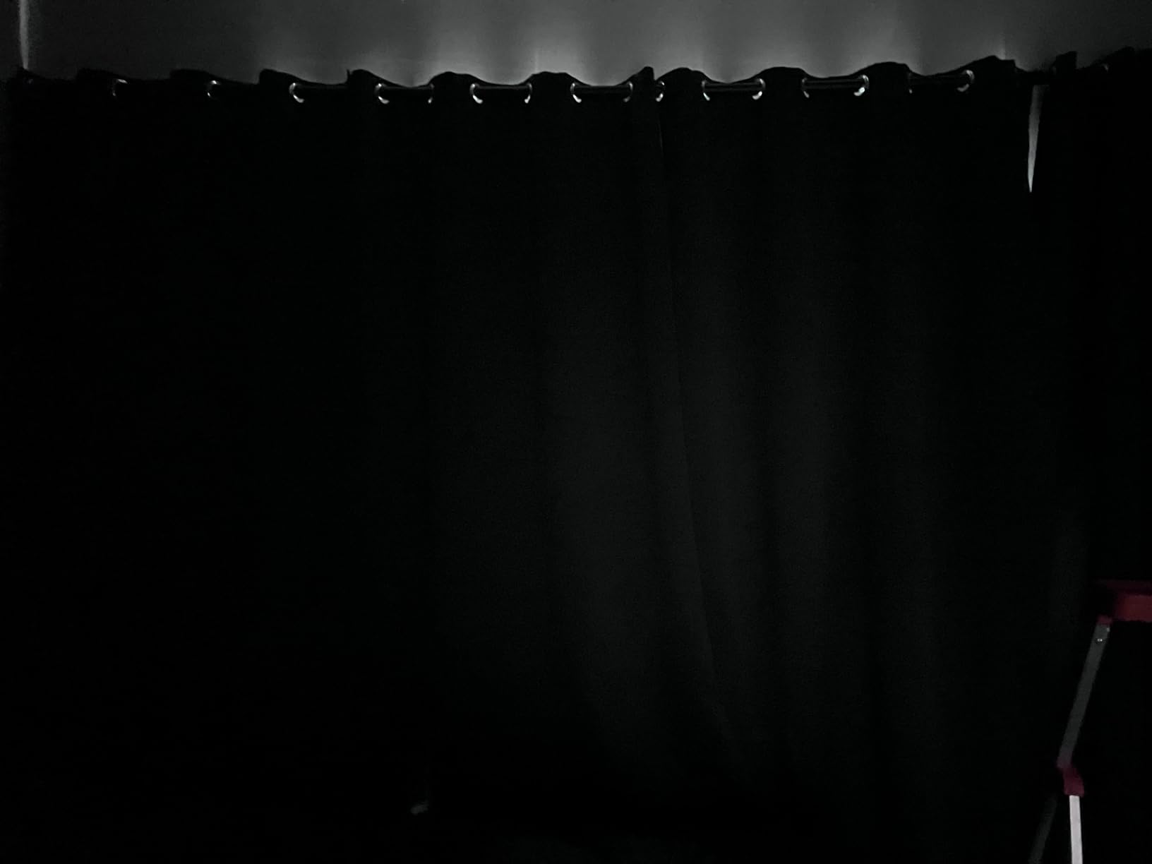 ChrisDowa 100% Blackout Curtains for Bedroom with Black Liner, 2 Thick Layers Total Blackout Thermal Insulated Grommet Window Curtains 63 Inch Length 2 Panels Set (Light Grey, 42 x 63 Inch) customer photo 1