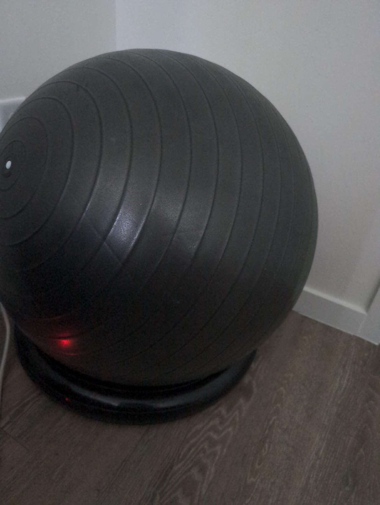 Trideer Exercise Ball Chair with Base & Resistance Bands for Home Gym, Stability Ball Seat for Core Workout and Back Support customer photo 1