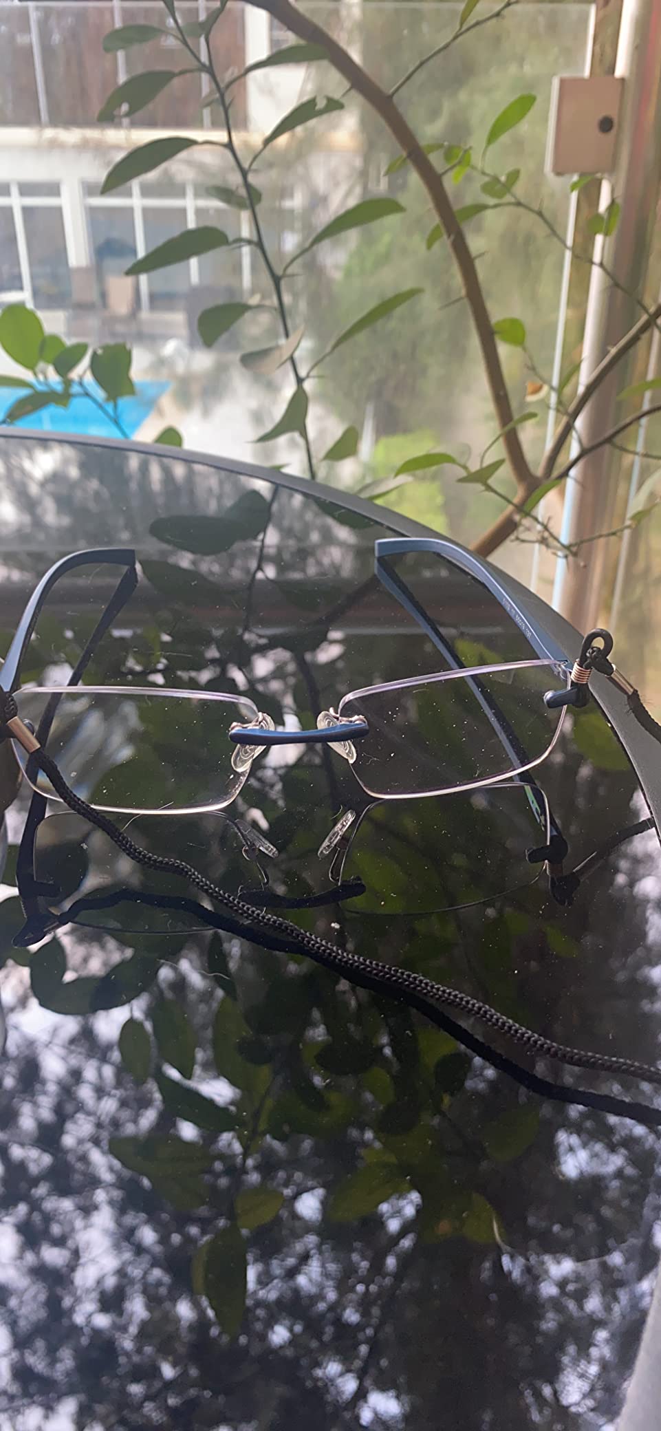 Missfive Premium Aluminum Progressive Multifocus Reading Glasses Men Blue Light Blocking, No-Line Spring Hinge Rimless Office Multifocal Metal Readers,1.25x-2.5x on A Lens for Near Range, Gunmetal customer photo 2