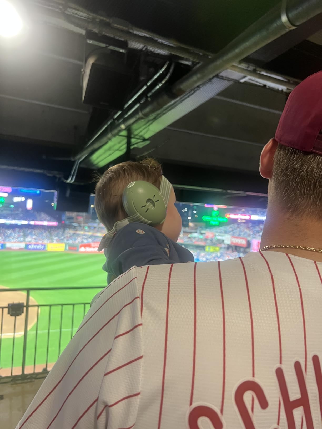 Alpine Muffy Baby Ear Protection for Babies and Toddlers up to 36 Months - CE & ANSI Certified - Noise Reduction Earmuffs - Comfortable Baby Headphones Against Hearing Damage & Improves Sleep - Green customer photo 2