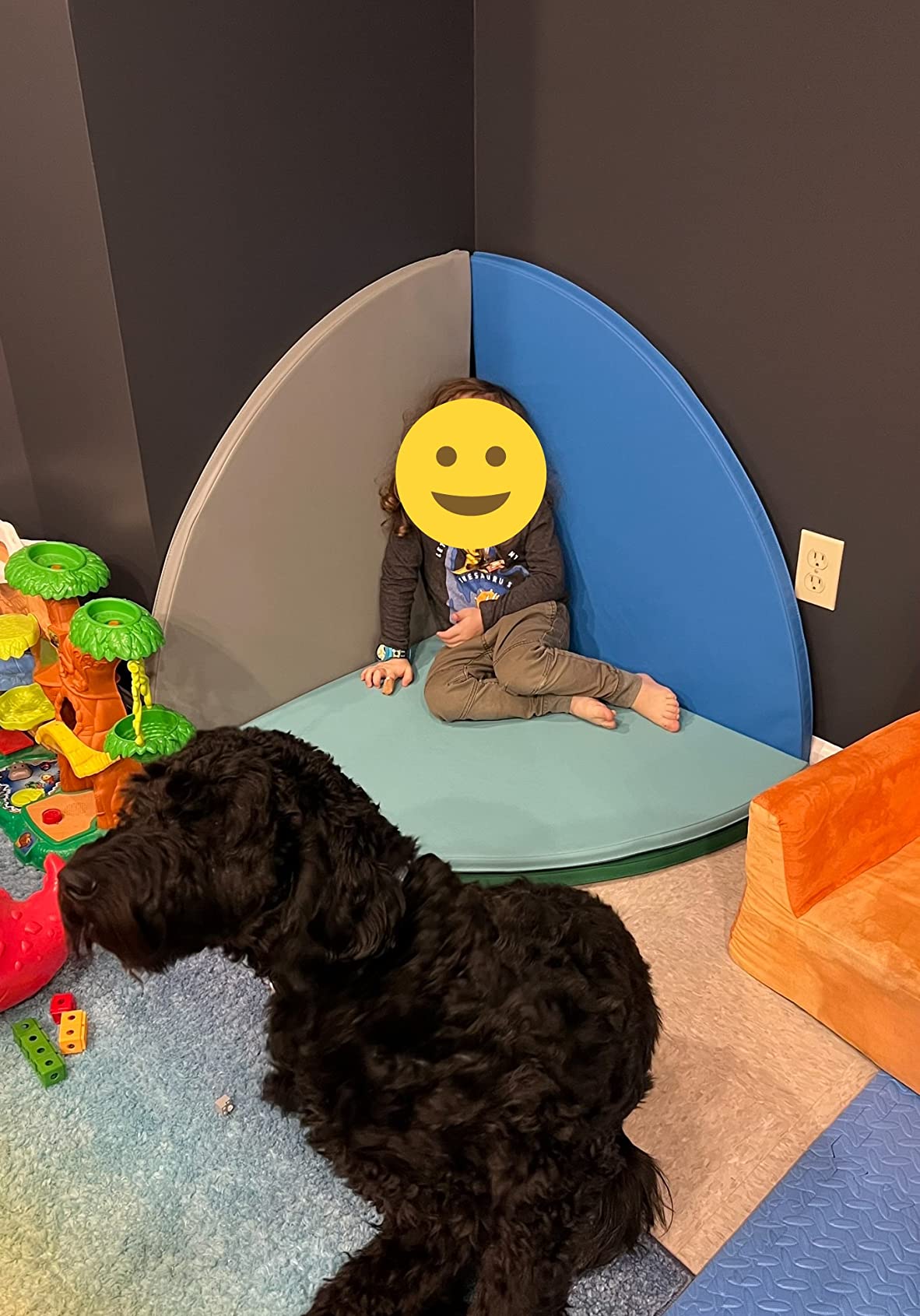 ECR4Kids SoftZone All-Around Modular Activity Play Mat, Reading Nook, Assorted, 4-Piece customer photo 2