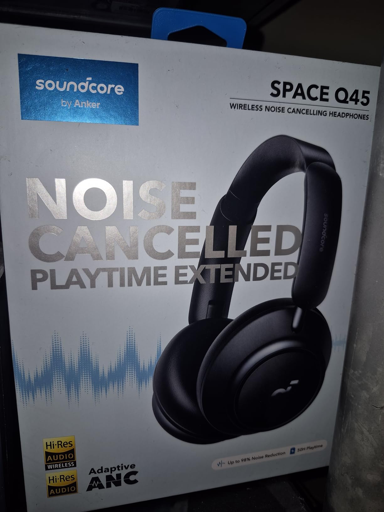 Soundcore by Anker Space Q45 Adaptive Active Noise Cancelling Headphones, Reduce Noise by Up to 98%, 50H Playtime, App Control, LDAC Hi-Res Wireless Audio, Comfortable Fit, Clear Calls, Bluetooth 5.3 customer photo 2