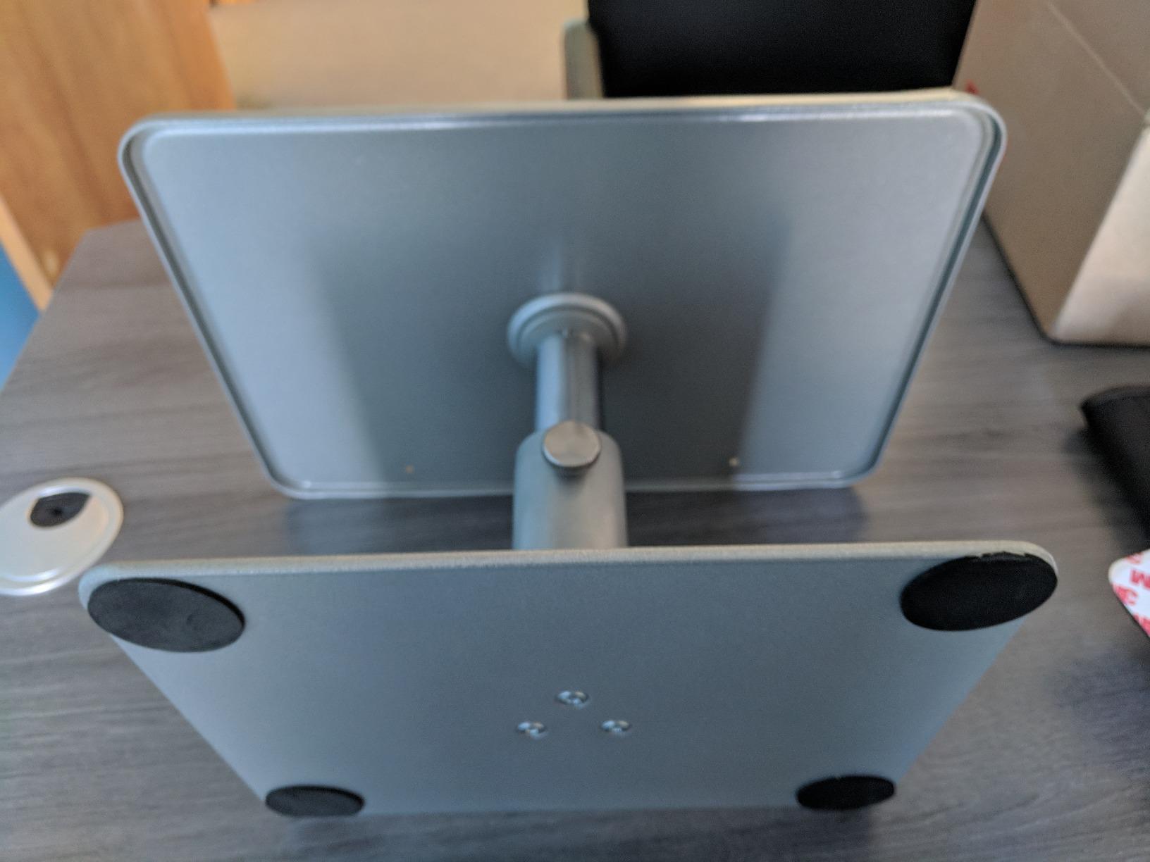 VIVO Universal Height Adjustable Ergonomic Computer Monitor and Laptop Riser Tabletop Desk Stand, Black, STAND-V000SB customer photo 2