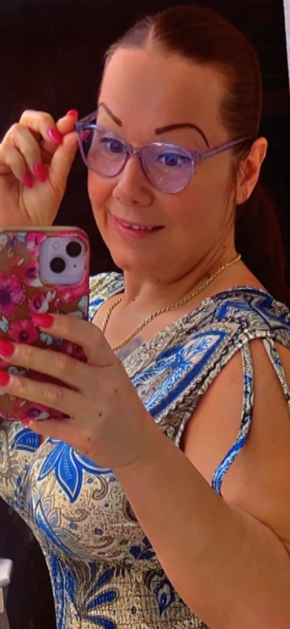 Madison Avenue Square Vintage TR90 Blue Light Blocking Reading Glasses for Women, Anti Eyestrain/Glare Computer Readers customer photo 1