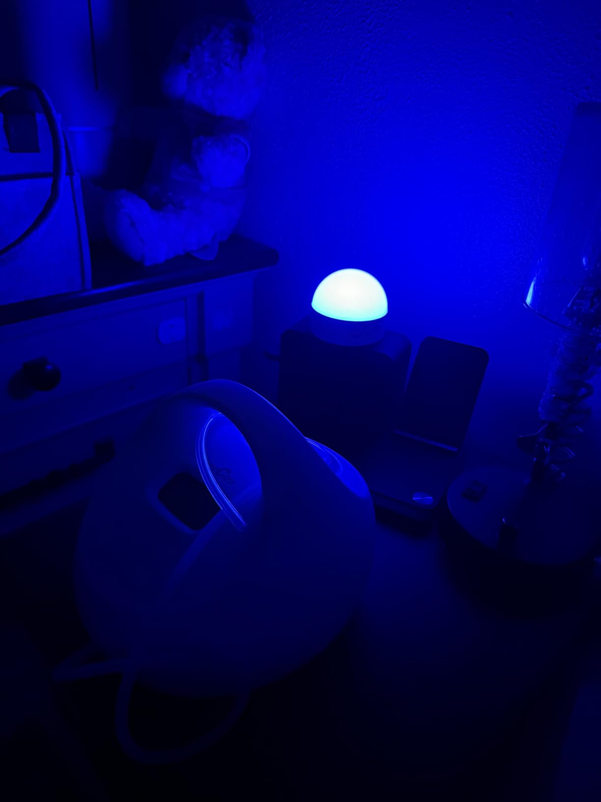 Kintion Portable Night Light, Dimmable 8 Color Lighting, 1800mAh Battery Rechargeable, Small LED Lamp for Nursery, Baby, Kids and Adults(1pcs) customer photo 1