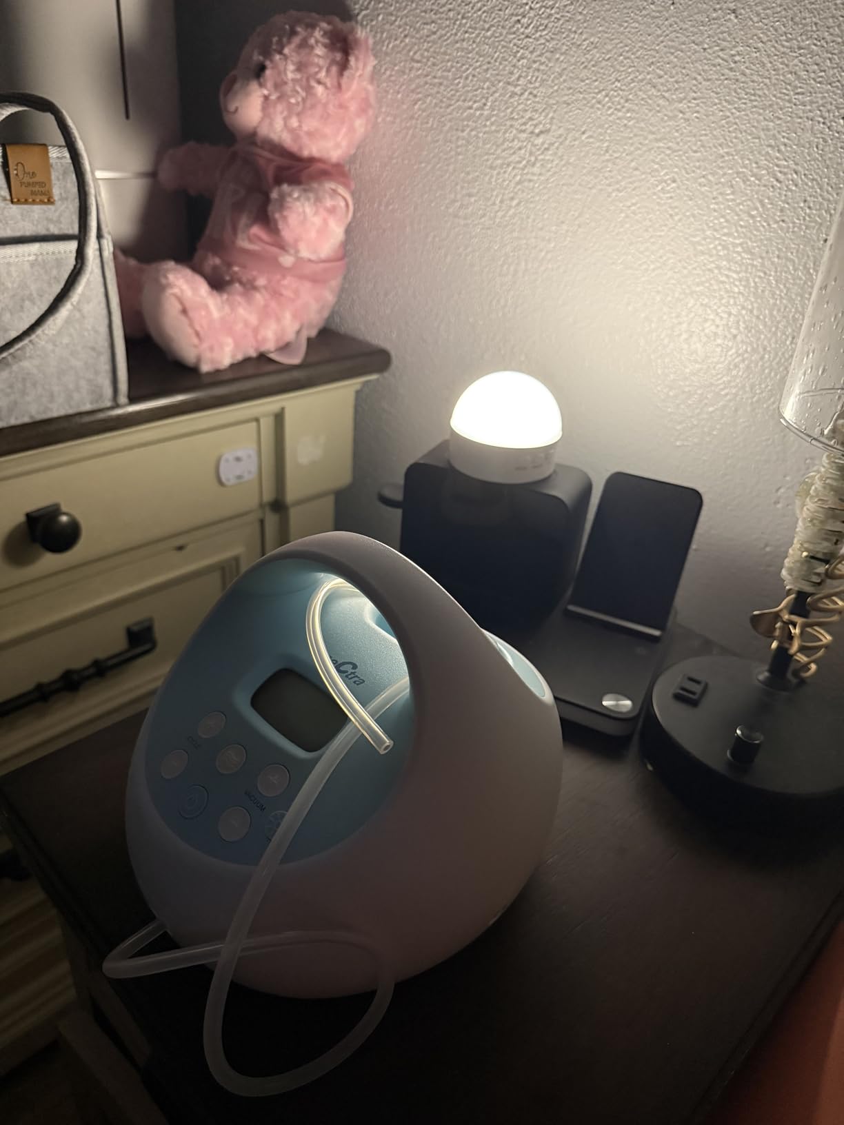 Kintion Portable Night Light, Dimmable 8 Color Lighting, 1800mAh Battery Rechargeable, Small LED Lamp for Nursery, Baby, Kids and Adults(1pcs) customer photo 2