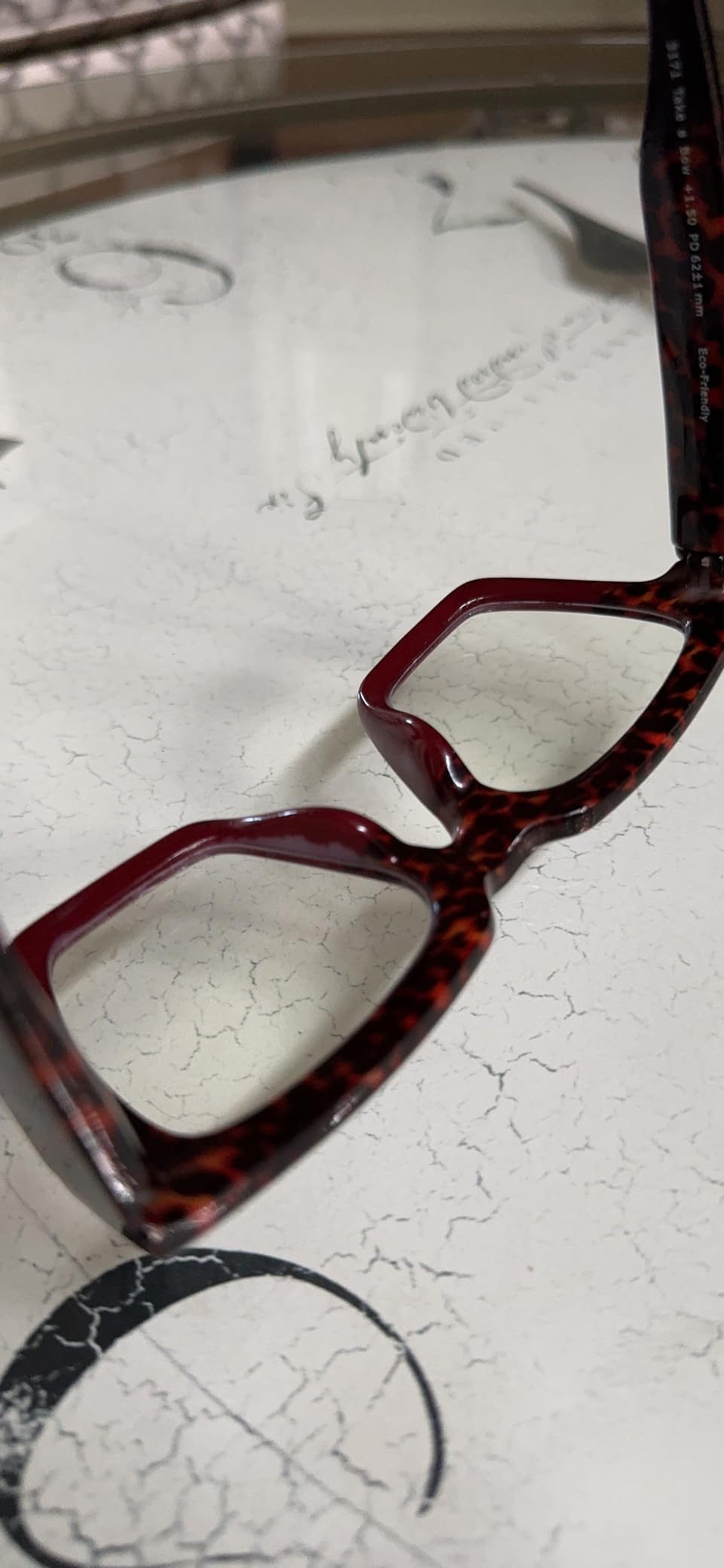 Oprah's Favorite Things Take a Bow Oversized Square Blue Light Blocking Reading Glasses customer photo 2