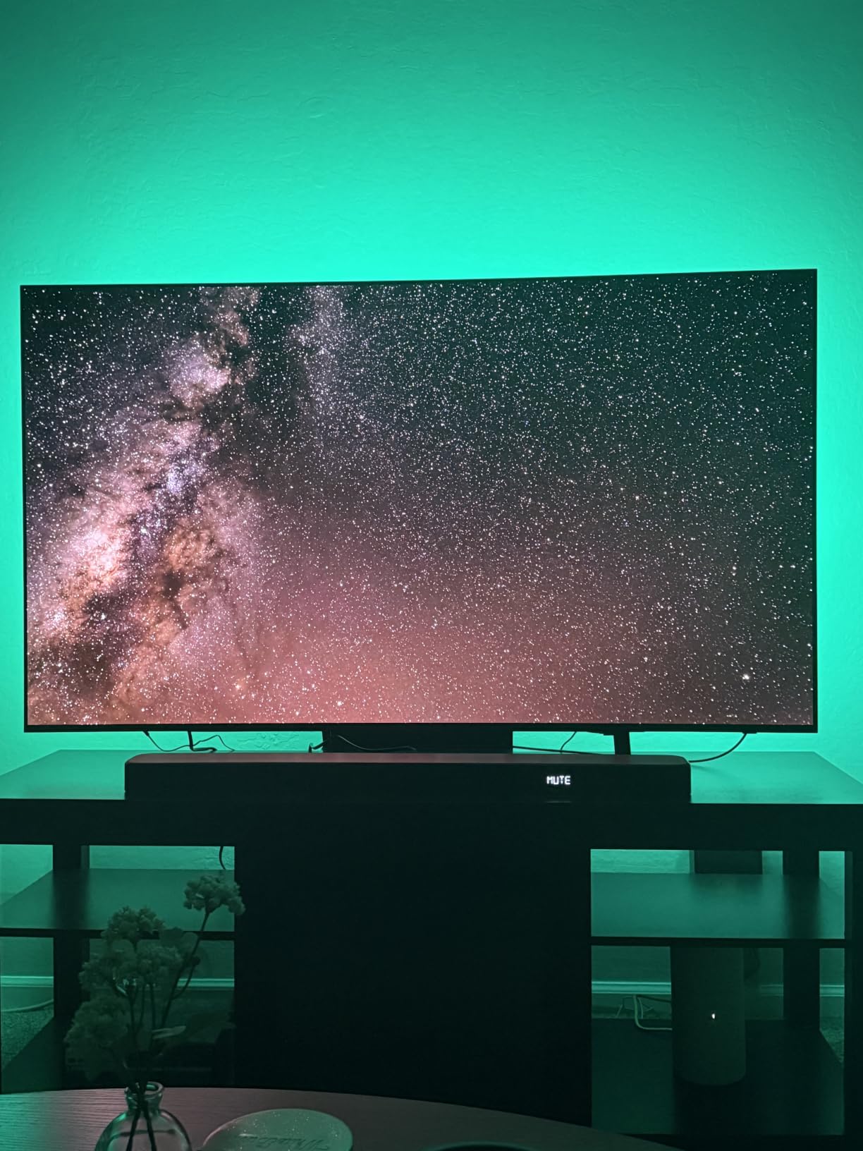 Govee TV LED Backlight, RGBIC Smart LED Strip Lights for 55-65 inch TVs | 99+ Scene Modes, Music Sync, Bluetooth and Wi-Fi APP Control, Works with Alexa & Google Assistant, Adapter, 12.5ft/114 LEDs customer photo 2